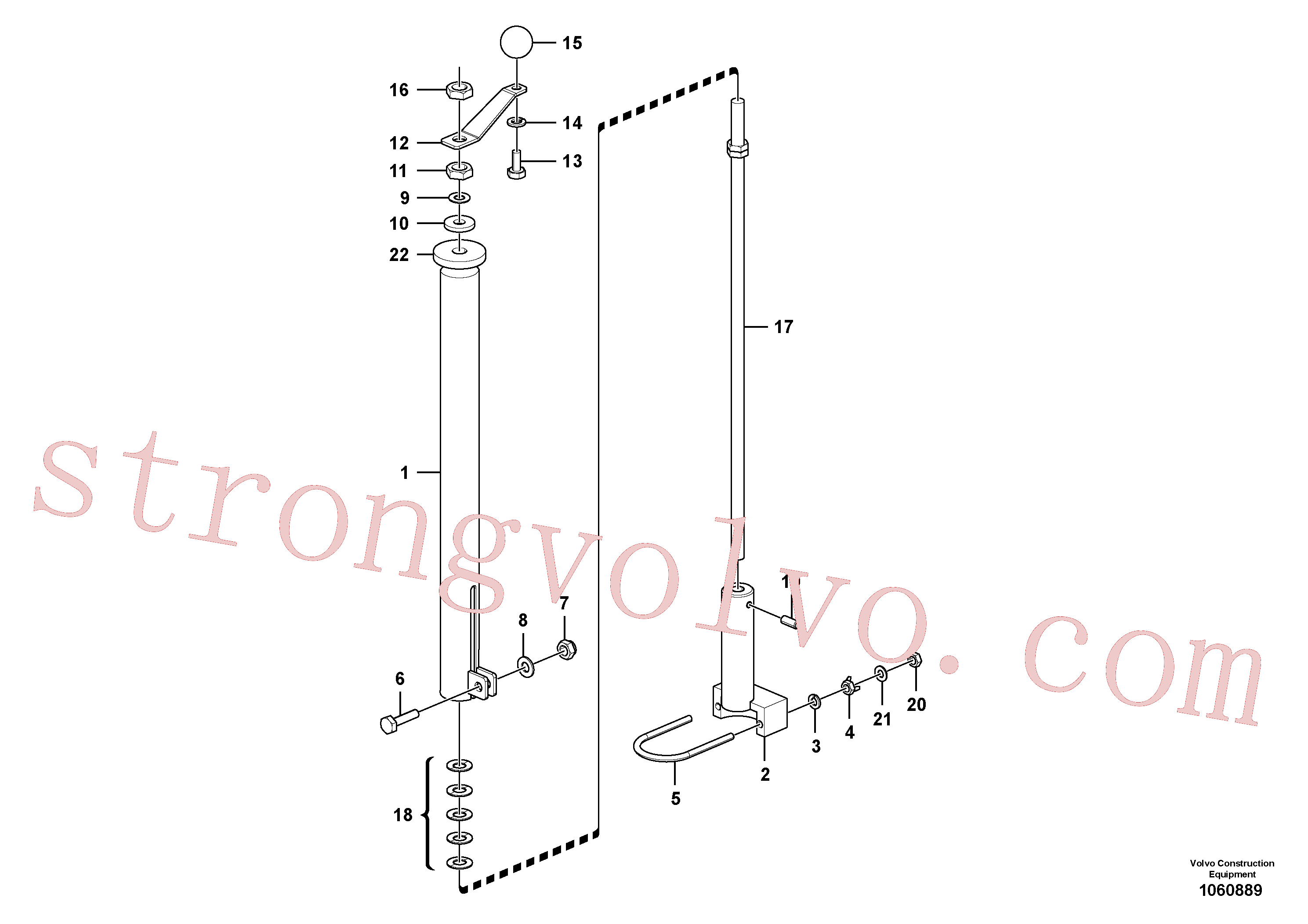 Volvo RM56289572 Pivô Volvo Acessórios para escavadeira