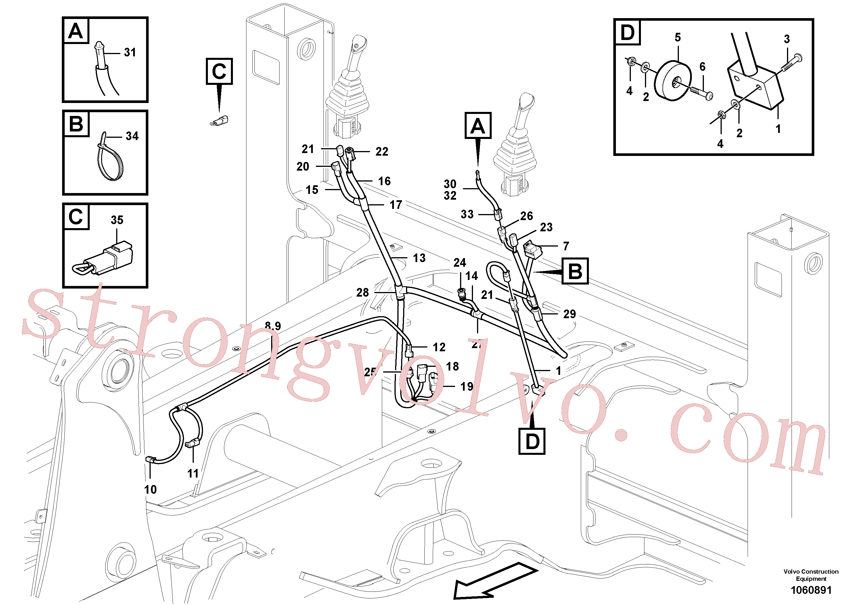 Volvo Acessórios para escavadeira VOE15642492 Sensor Acessórios