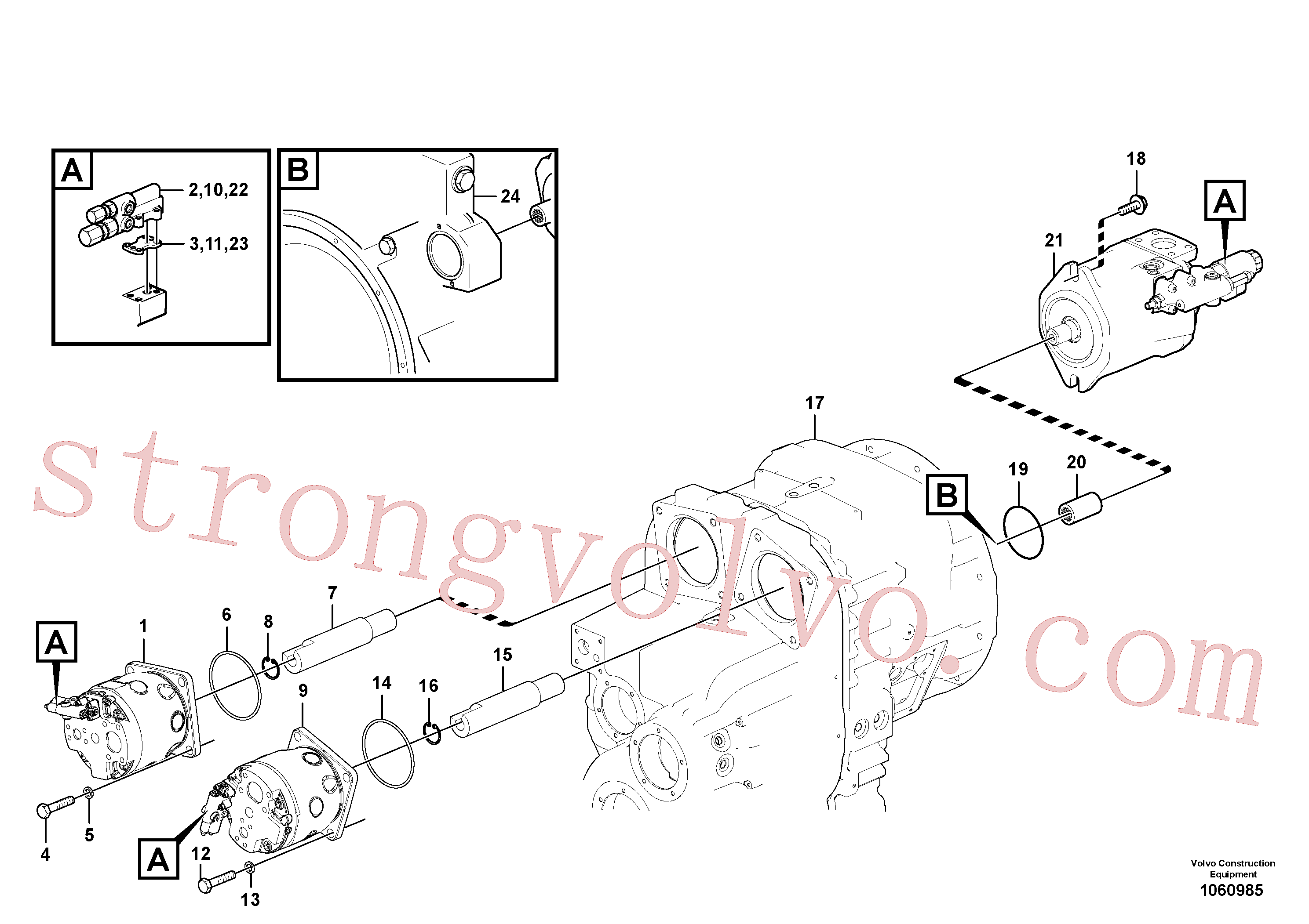 VOE20459123 Volvo Bomba hidráulica com acessórios(1060985 Montagem)