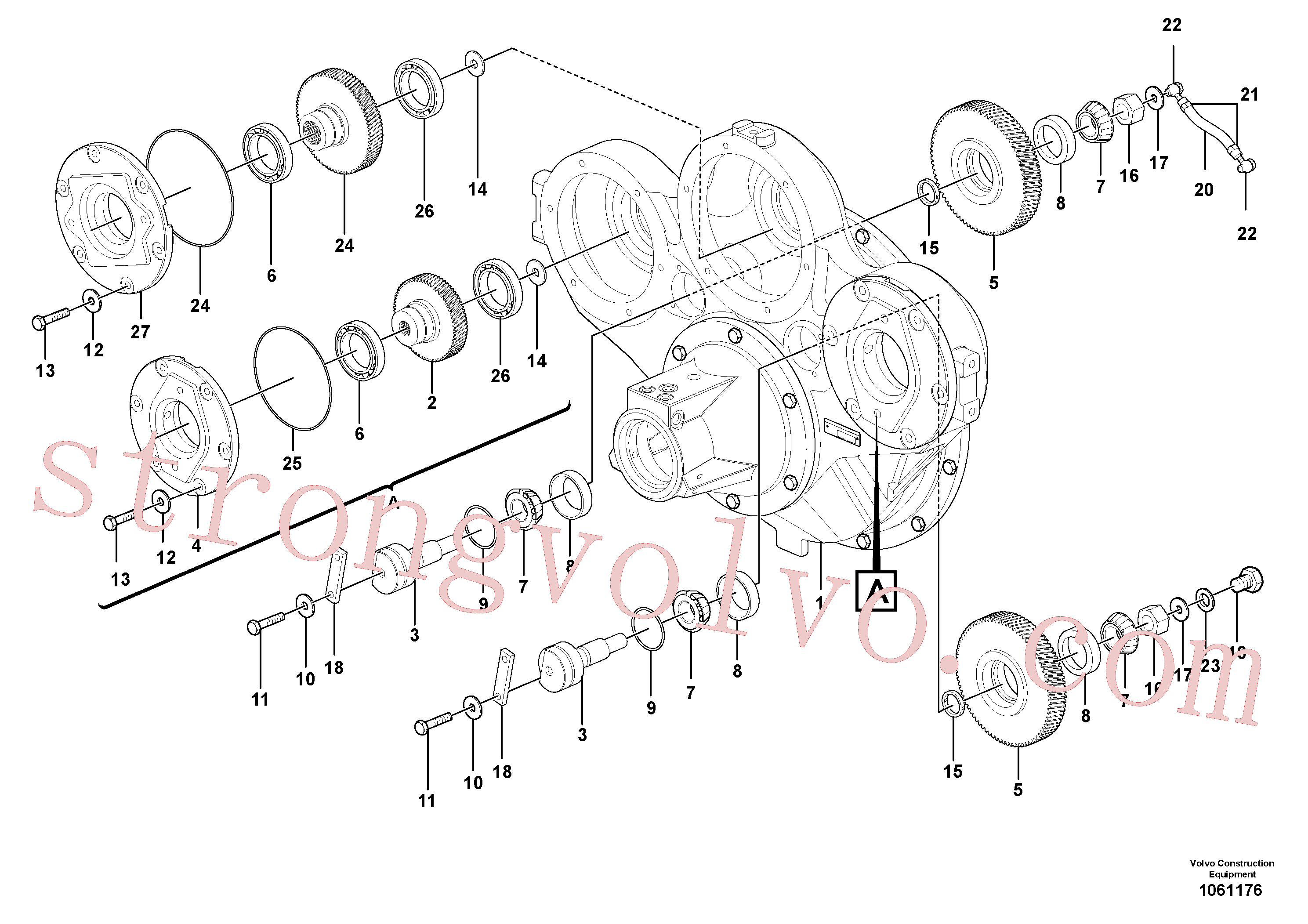 Volvo Acessórios para escavadeira VOE982548 Niple banjo Acessórios