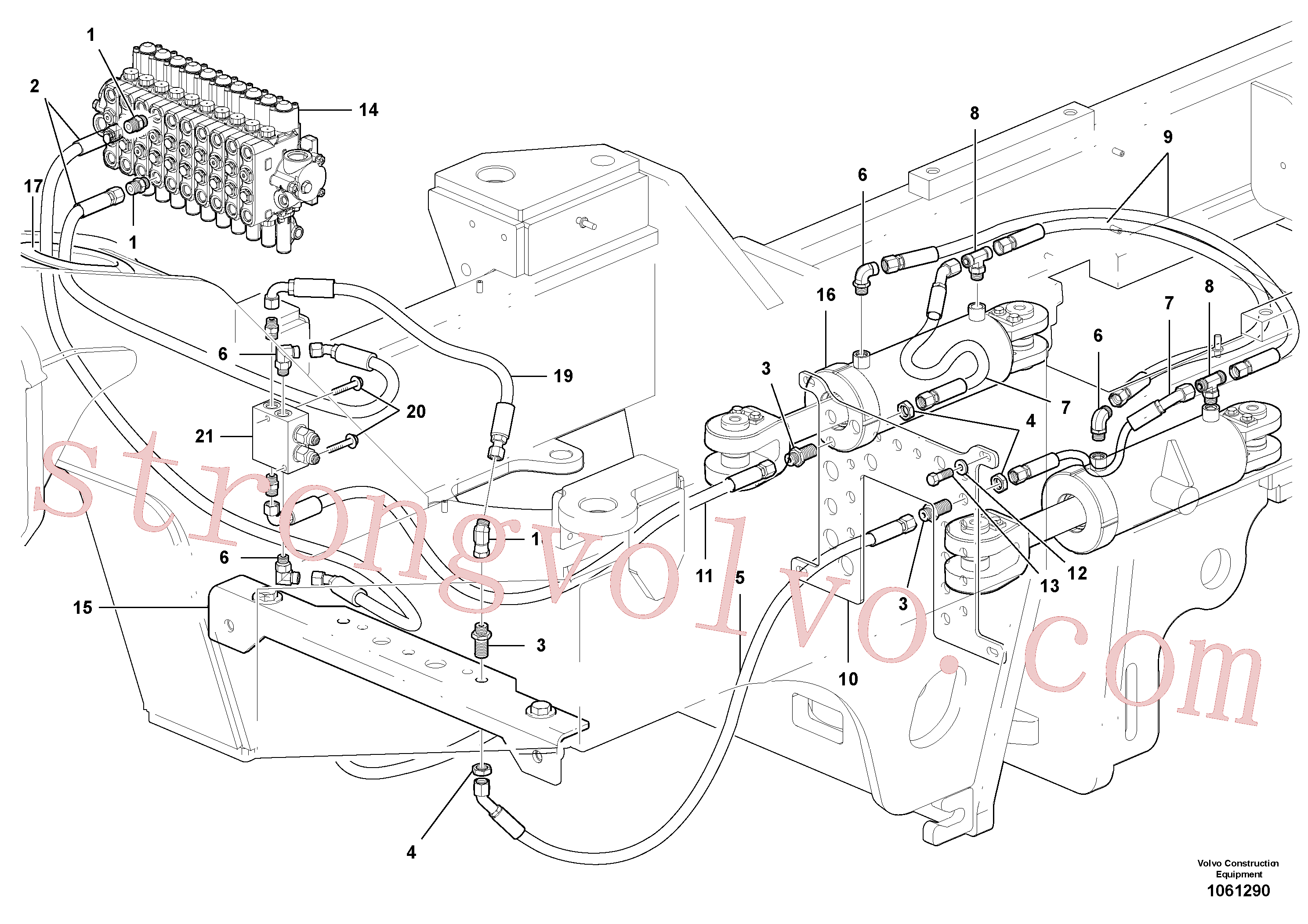 Volvo RM59922724 Niple-t Volvo Acessórios para escavadeira