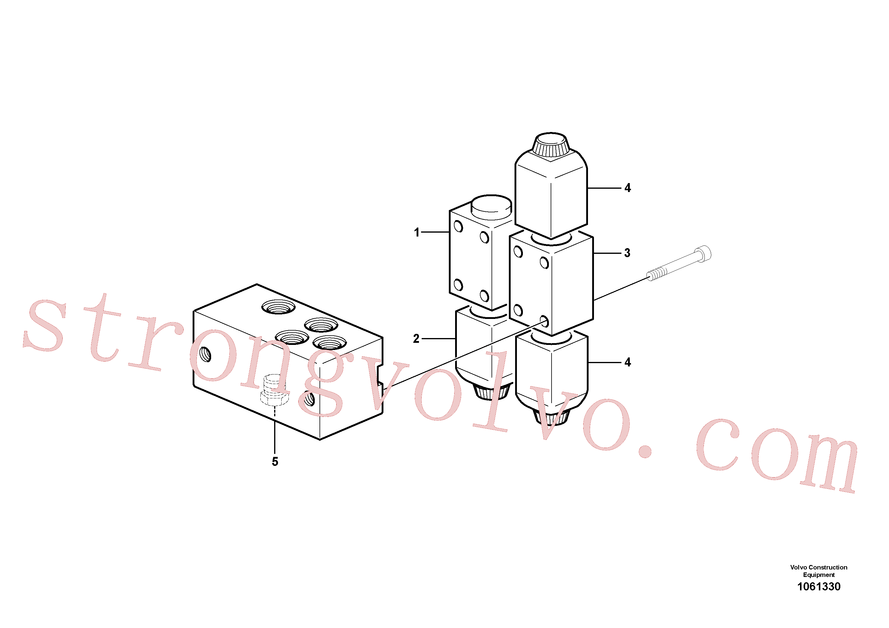 VOE11173166 Volvo Válvula(1061330 Montagem)