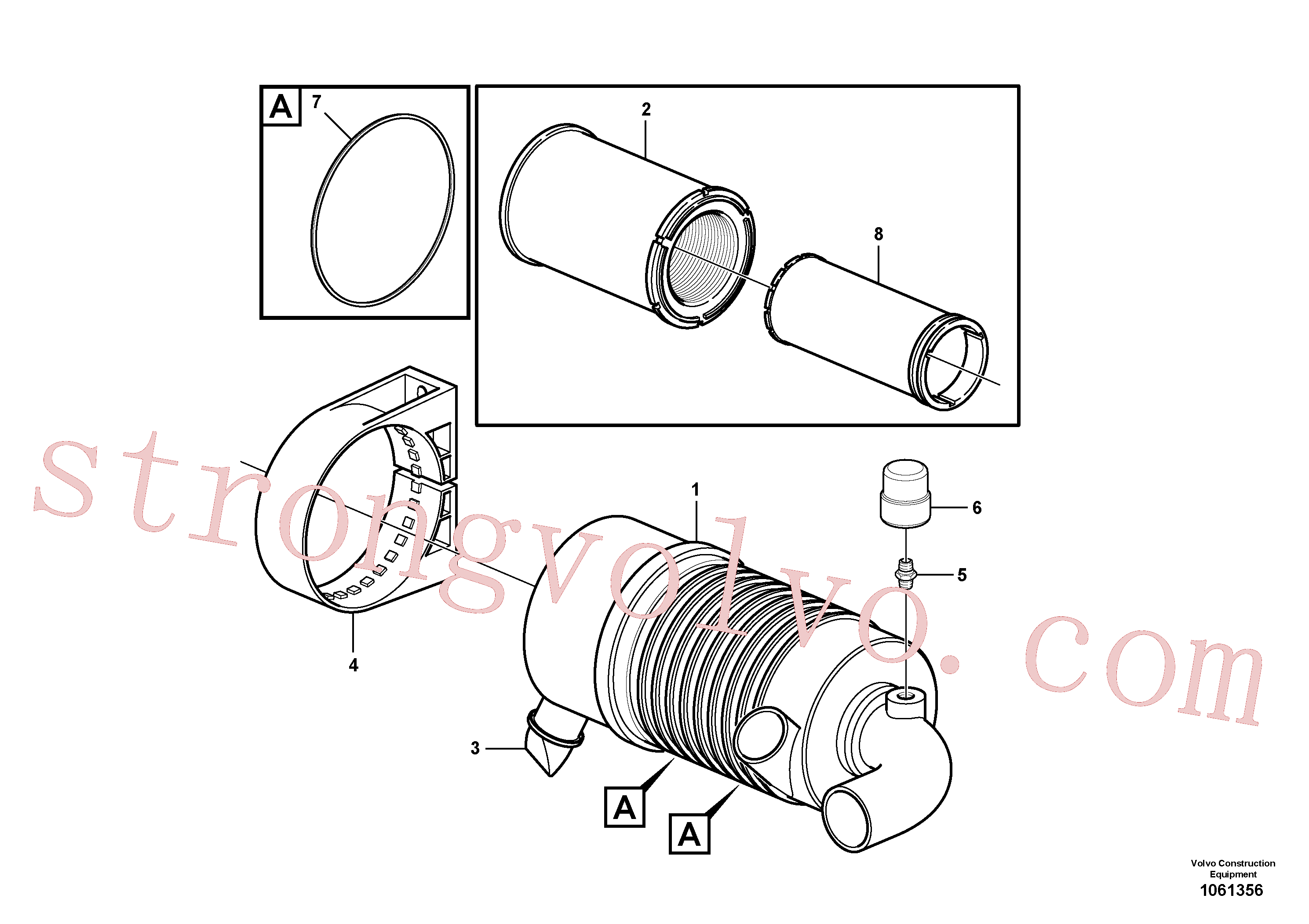 RM59497065 Volvo Filtro de ar(1061356 Montagem)