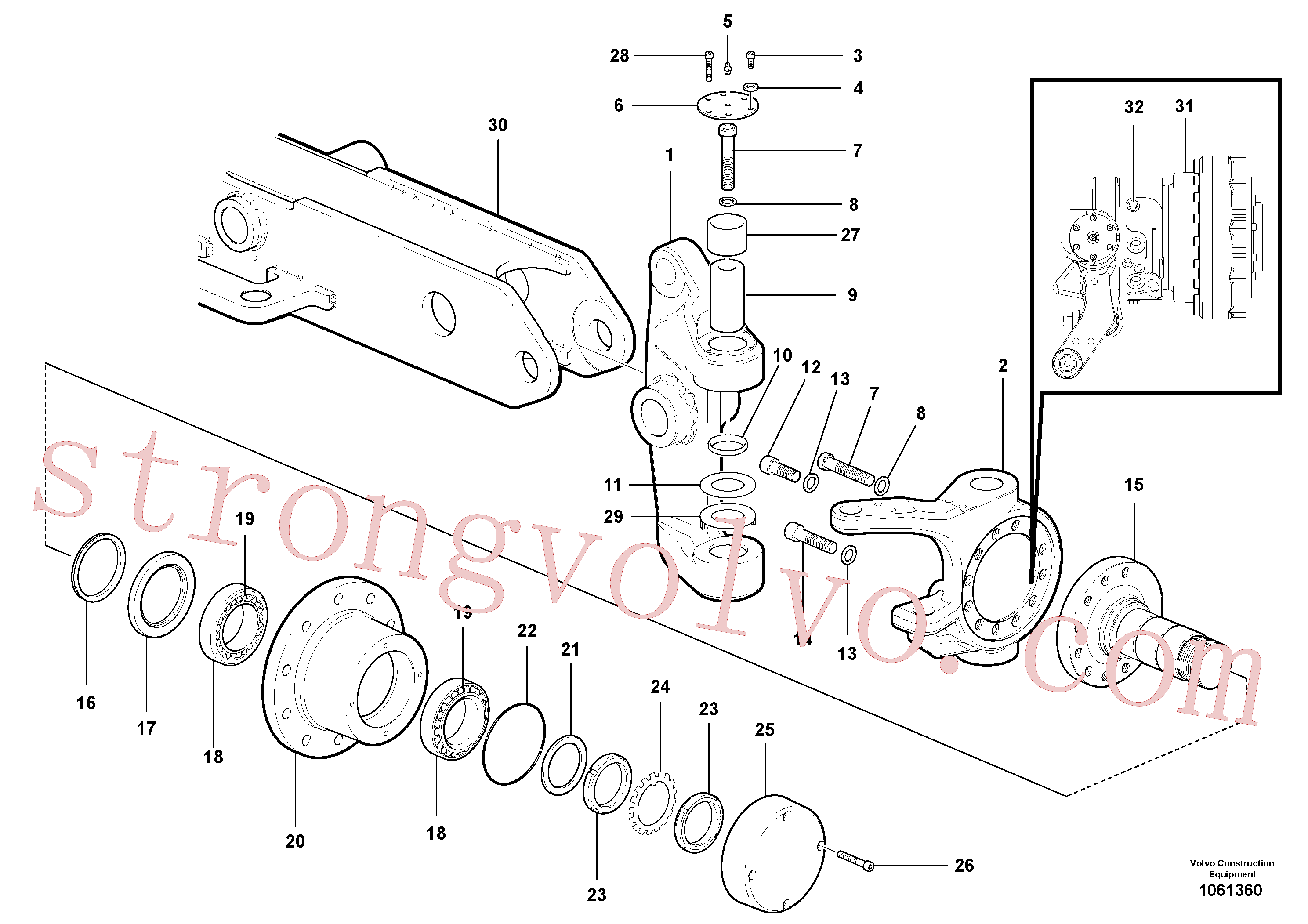 Atacado VOE967638 Parafuso soquete sext Volvo escavadeira