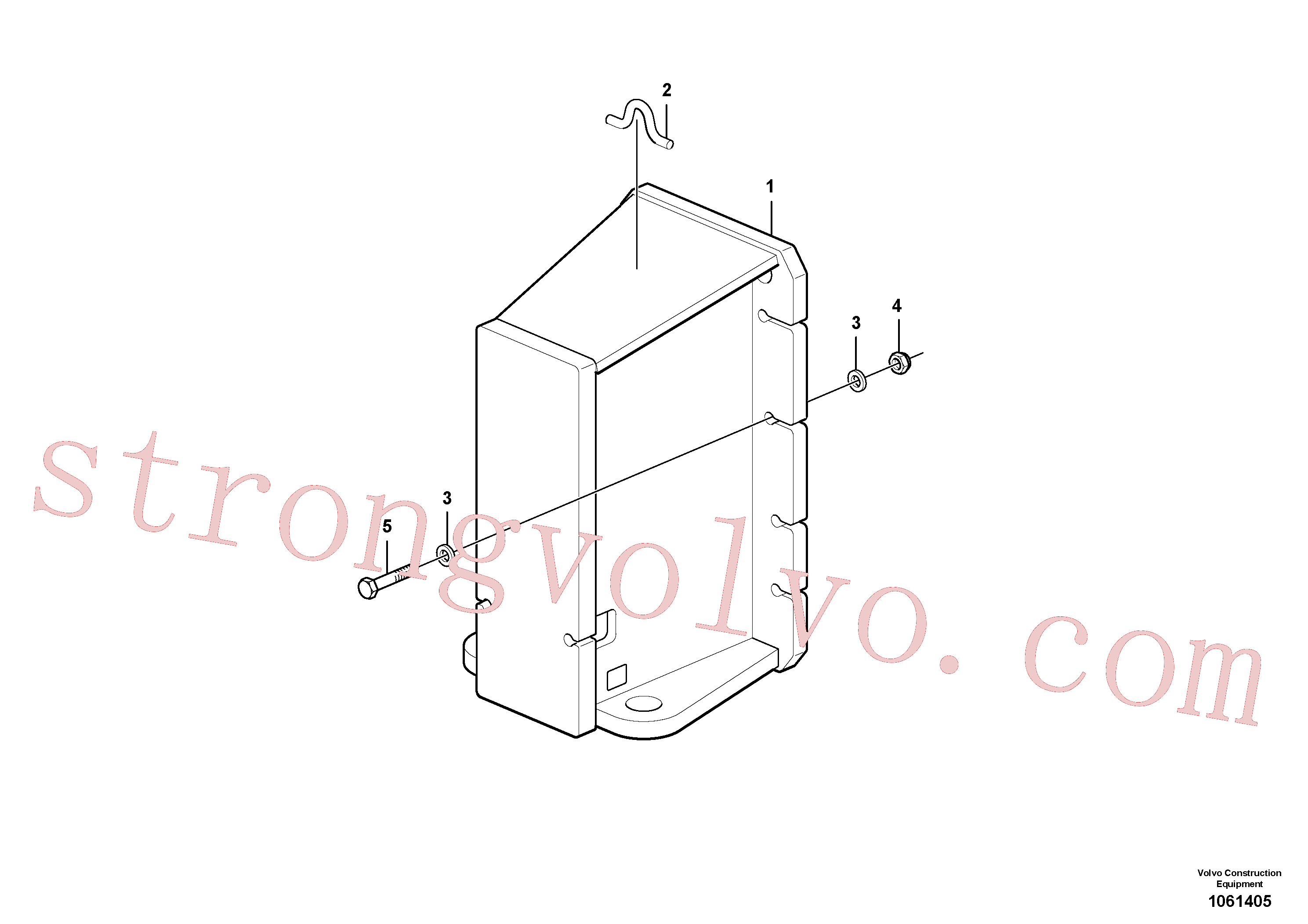 VOE961178 Volvo Bloco de empuxo(1061405 Montagem)