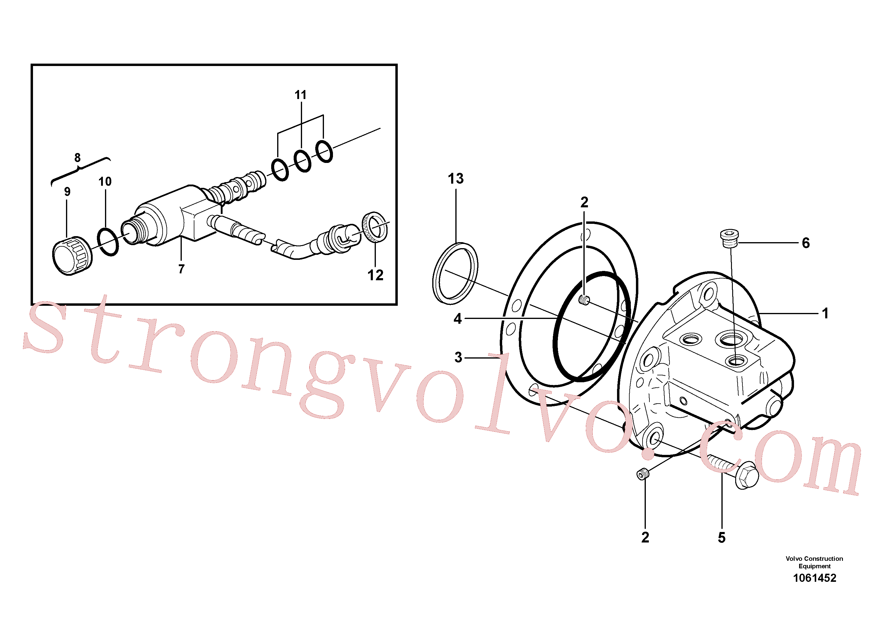 China Made VOE11705493 Válvula solenóide Volvo Acessórios para escavadeira