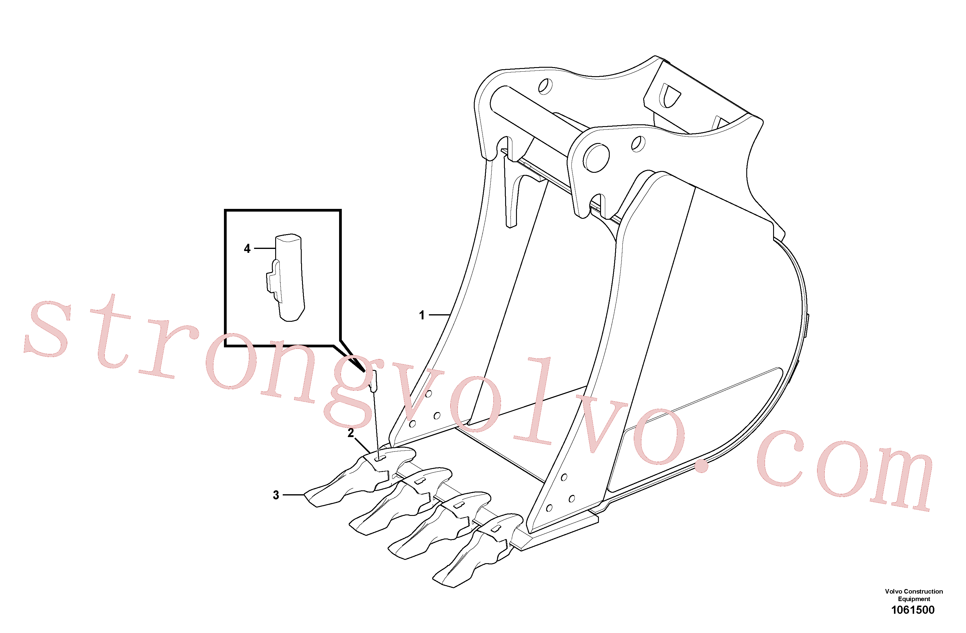 VOE15603422 Volvo Balde(1061500 Montagem)