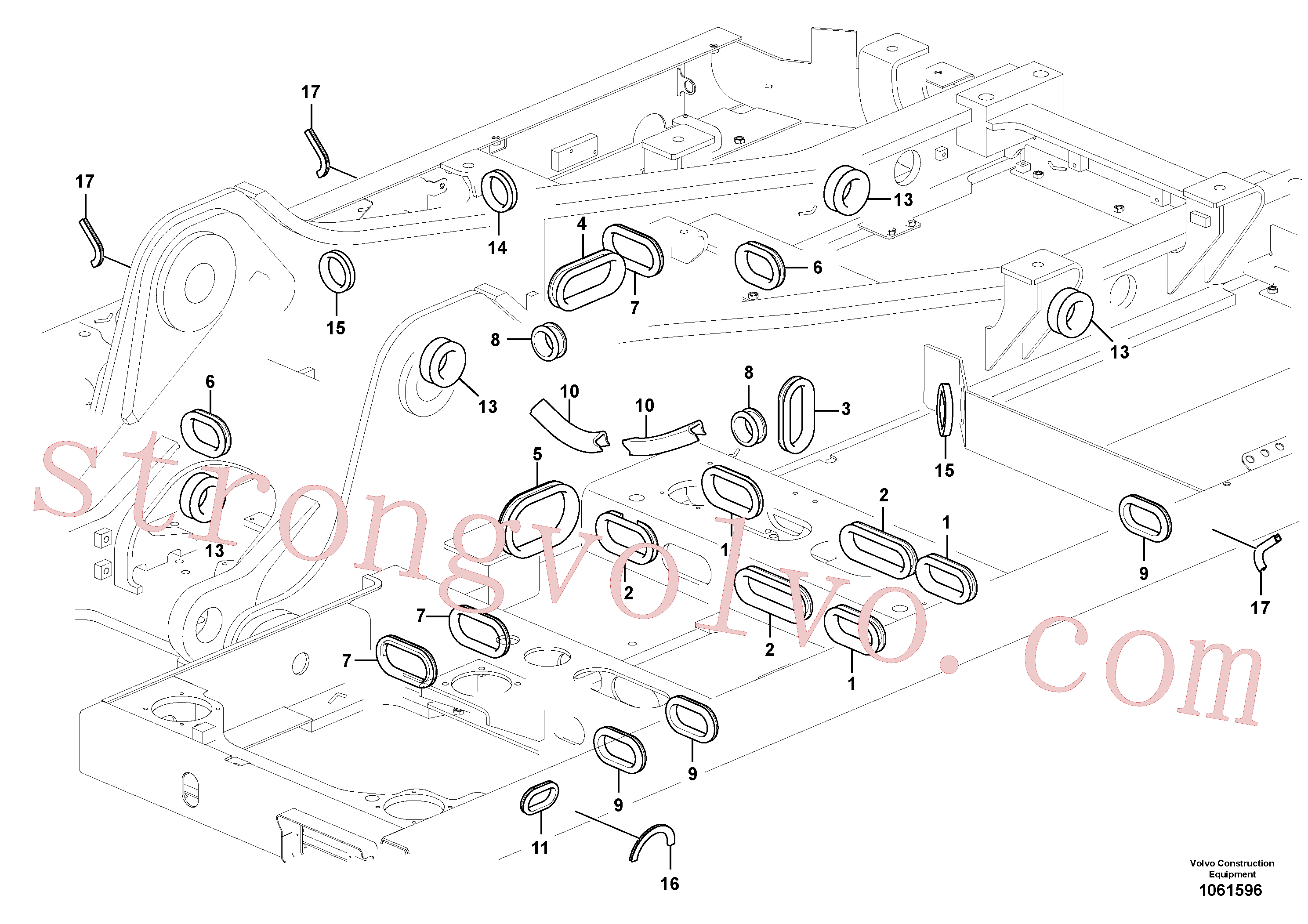 VOE14387852 Volvo Quadro superior(1061596 Montagem)