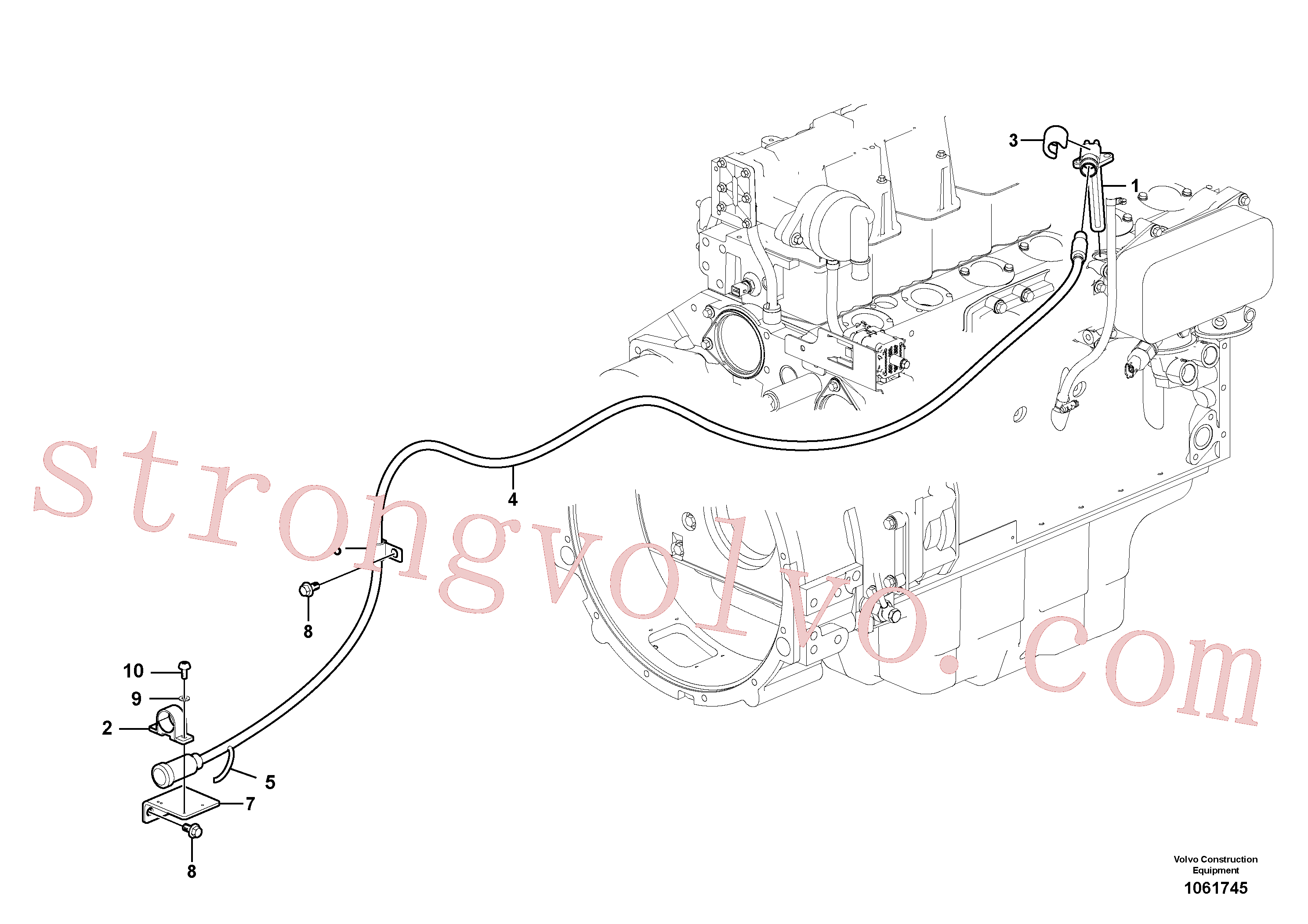 VOE14558810 Volvo Aquecedor do bloco do motor(1061745 Montagem)