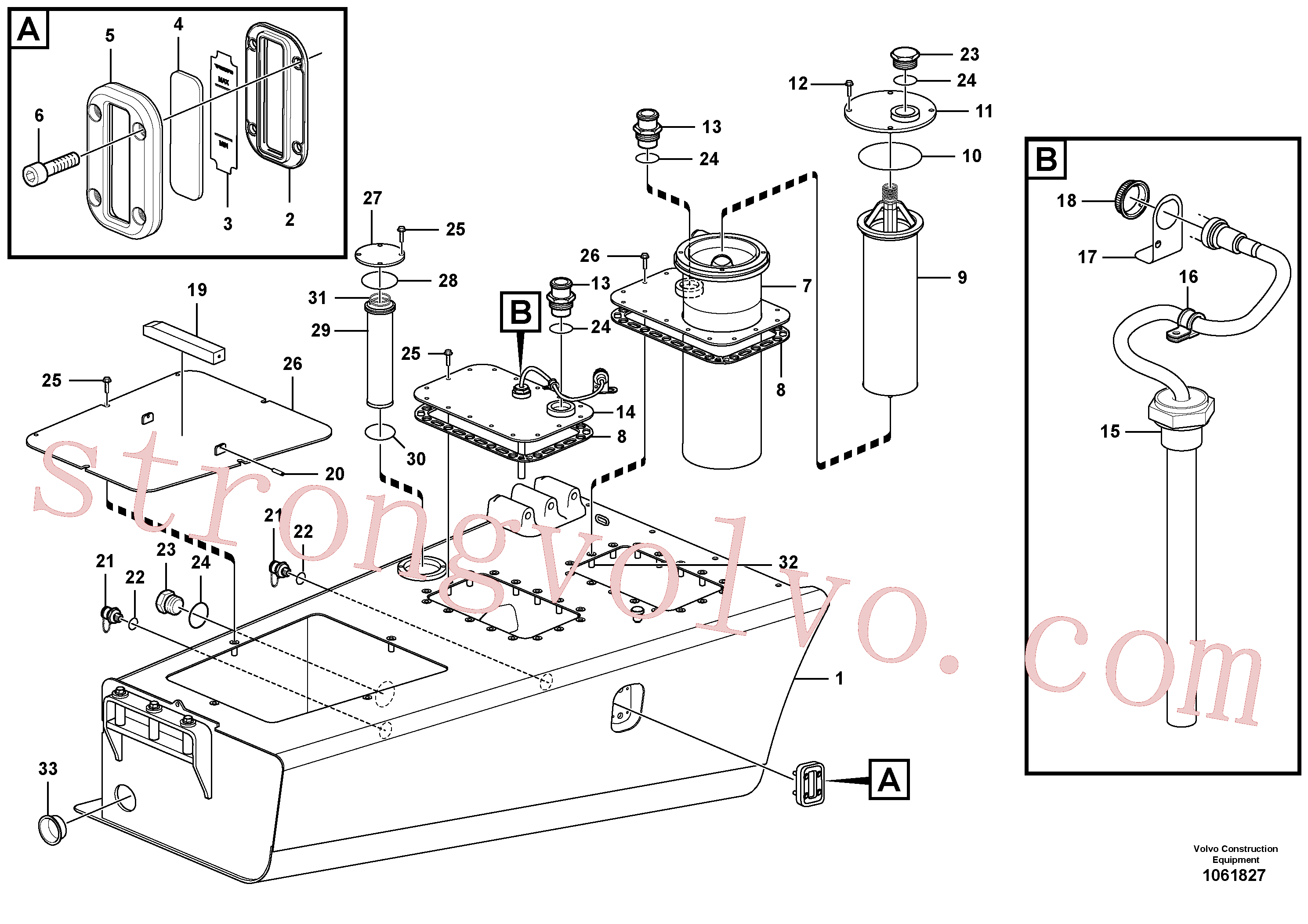 Atacado VOE15175275 Junta Volvo escavadeira