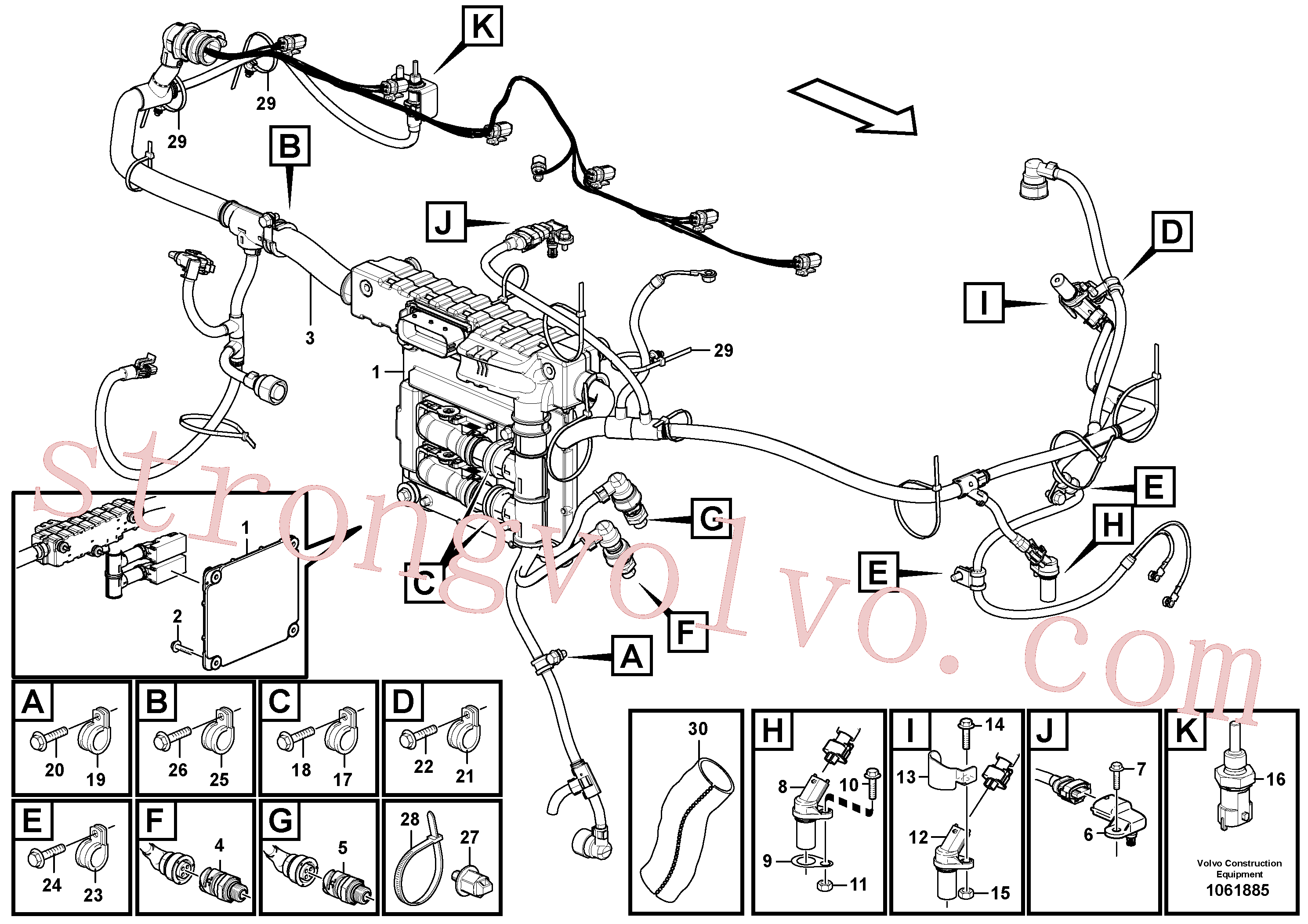 Volvo Acessórios para escavadeira VOE22329559 Sensor, Sensor de pressão Acessórios
