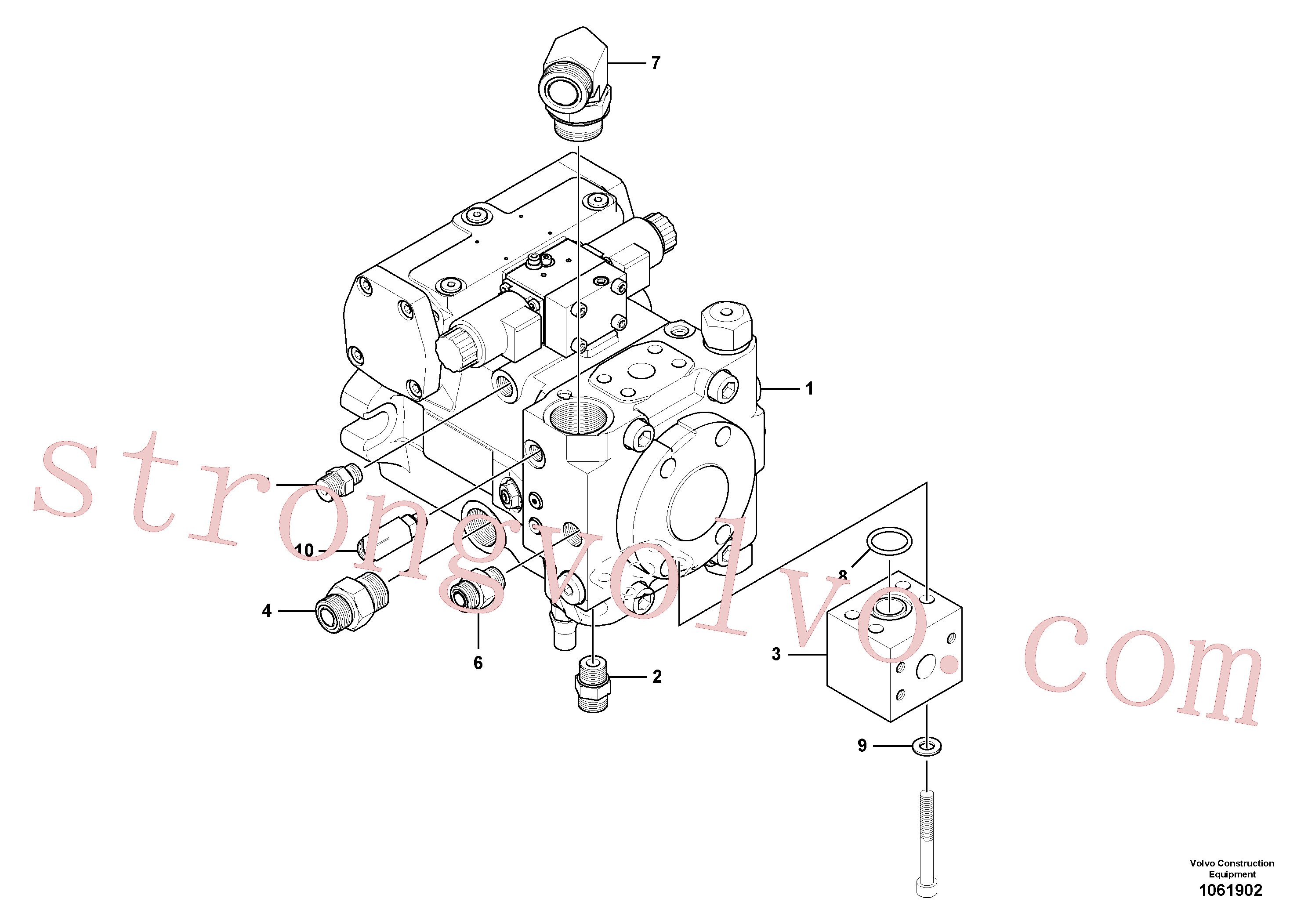 RM13866280 Volvo Conjunto de bombade propulsão(1061902 Montagem)
