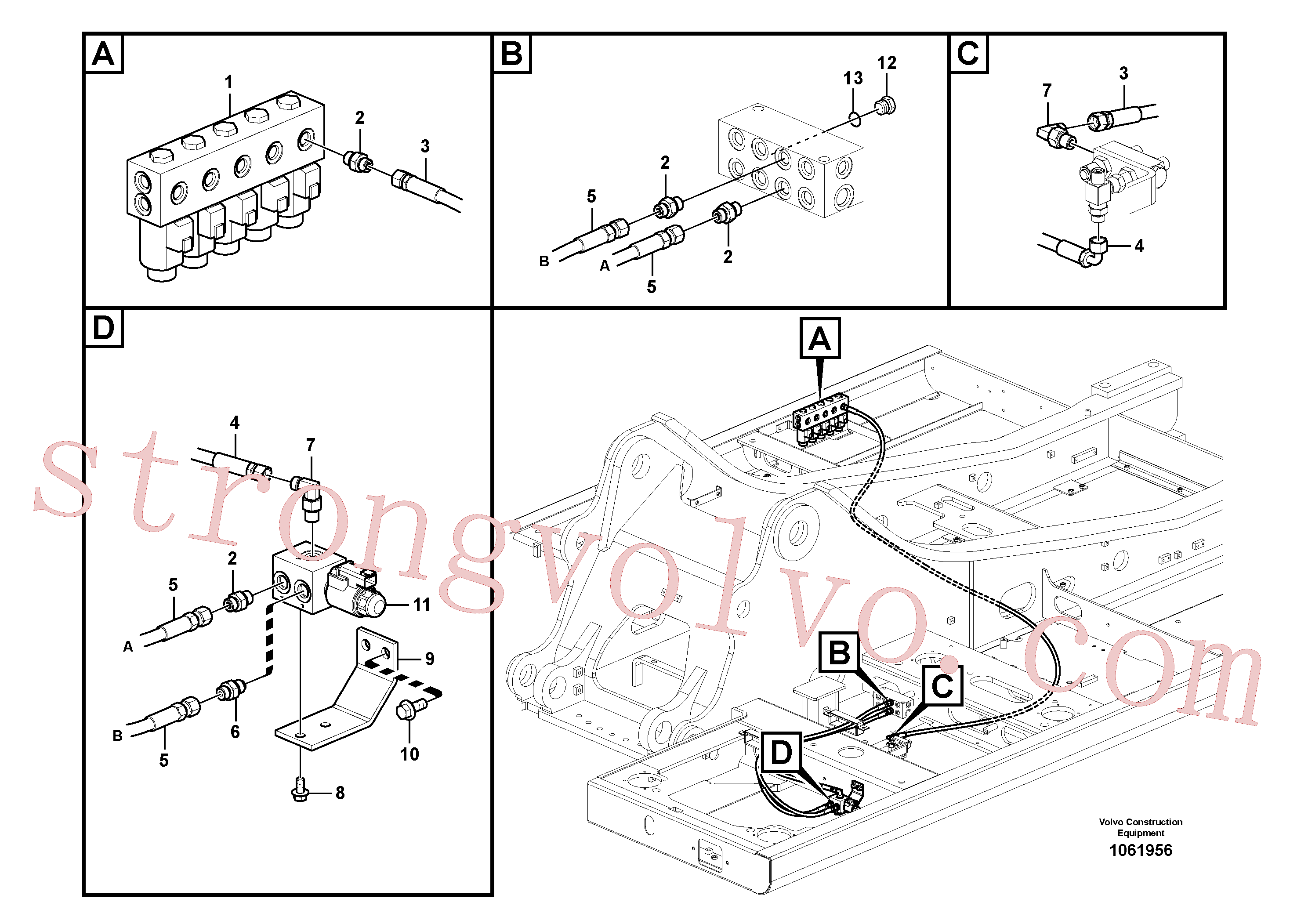 Volvo VOE14637812 Válvula de retenção Volvo Acessórios para escavadeira
