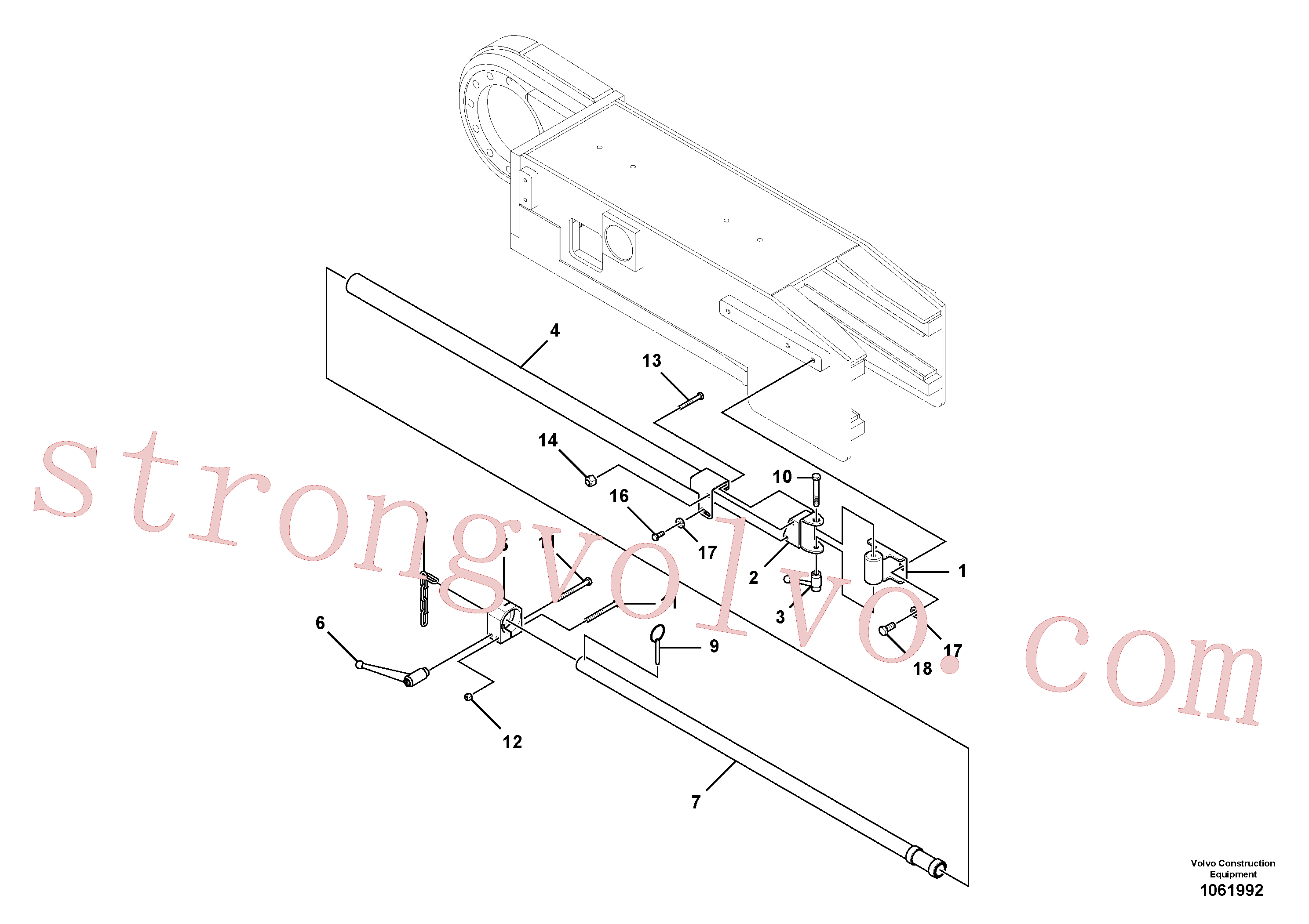 RM96712252 Parafuso sextavado Volvo escavadeira