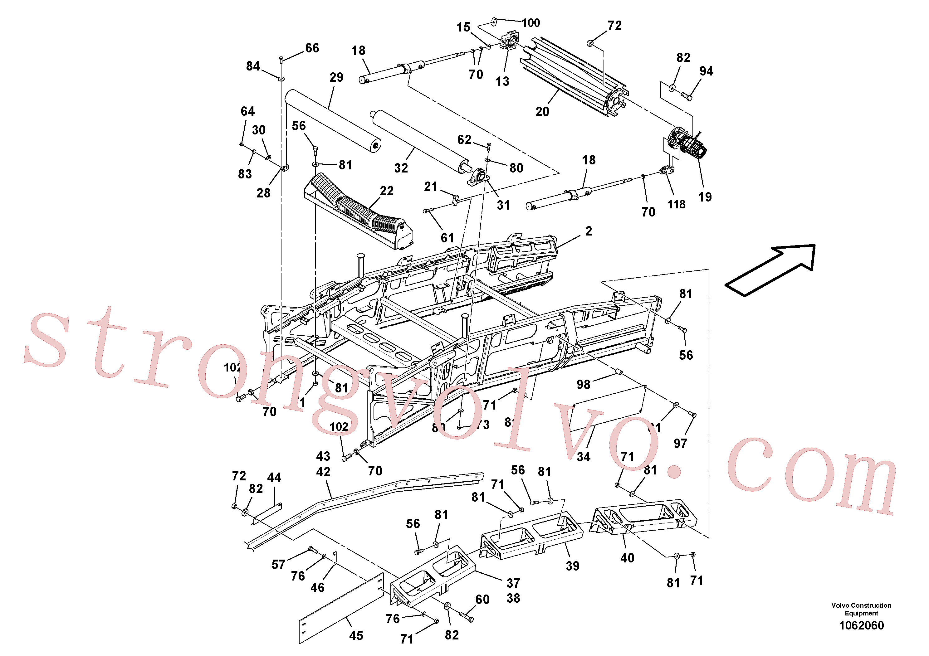 RM43928613 Volvo Conjunto de transportador(1062060 Montagem)