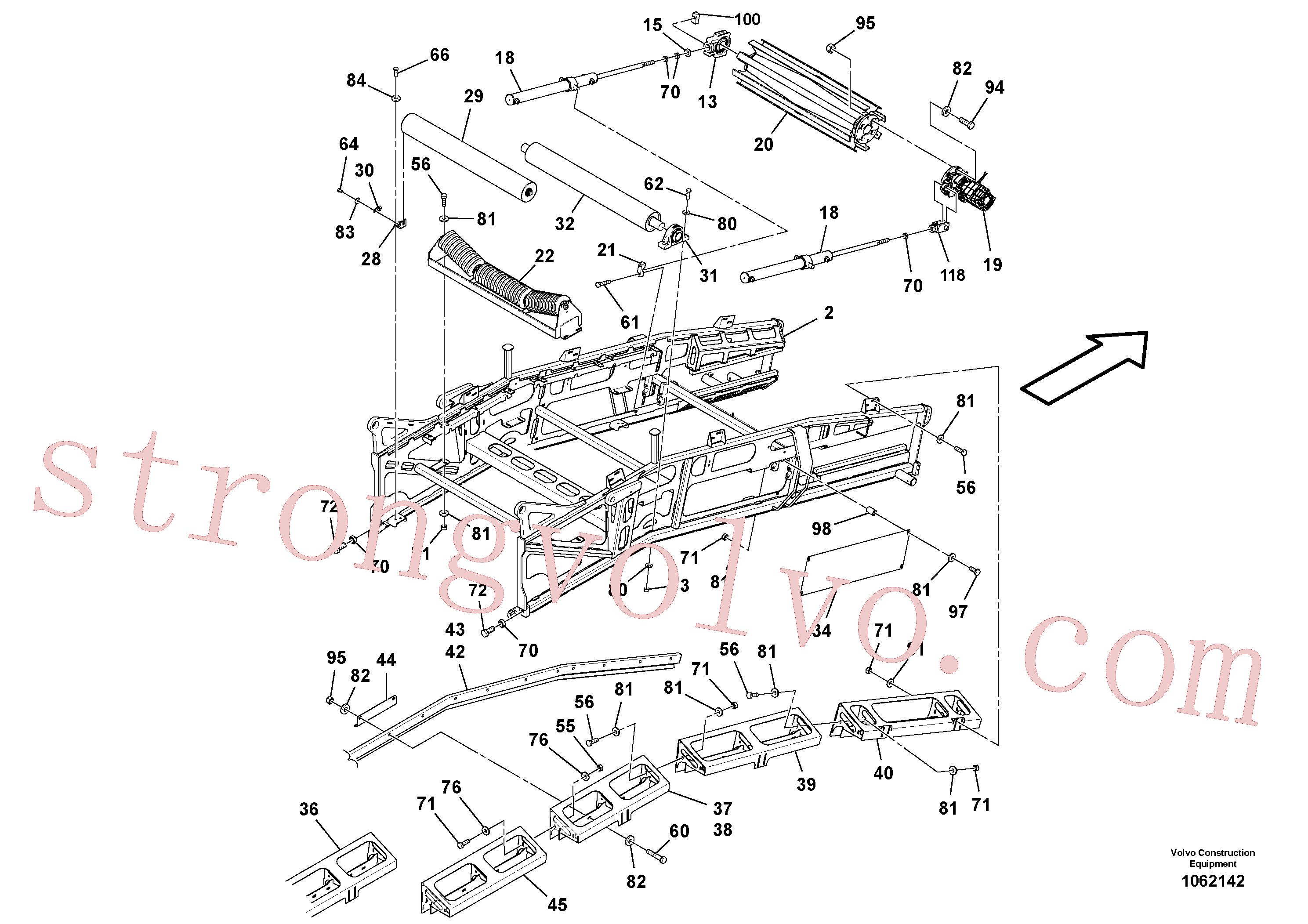 RM43928613 Volvo Conjunto de transportador(1062142 Montagem)