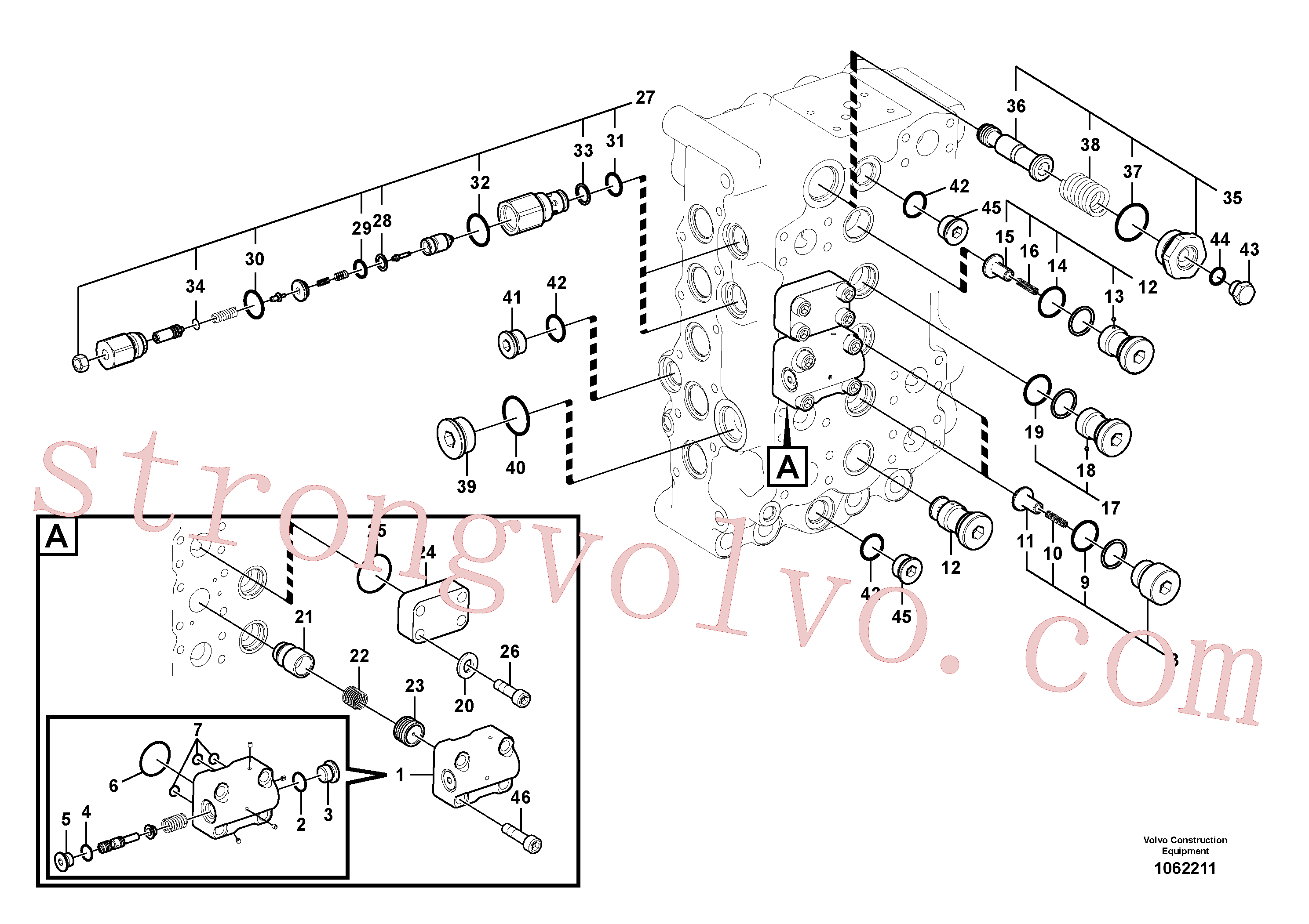 China Made SA9511-12008 Anel-o Volvo Acessórios para escavadeira