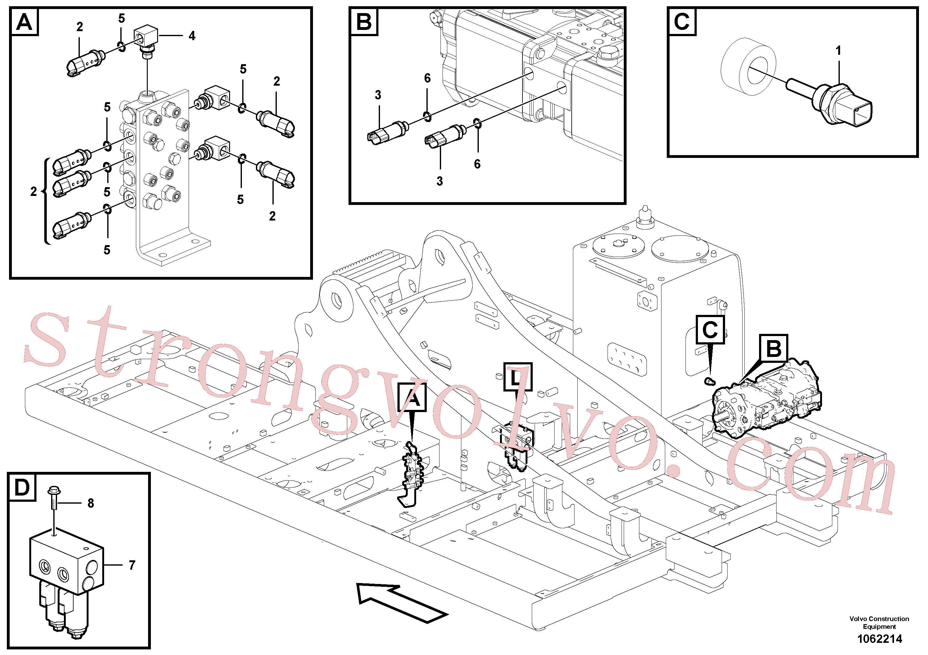 VOE14559939 Volvo Sensor eléctrico(1062214 Montagem)