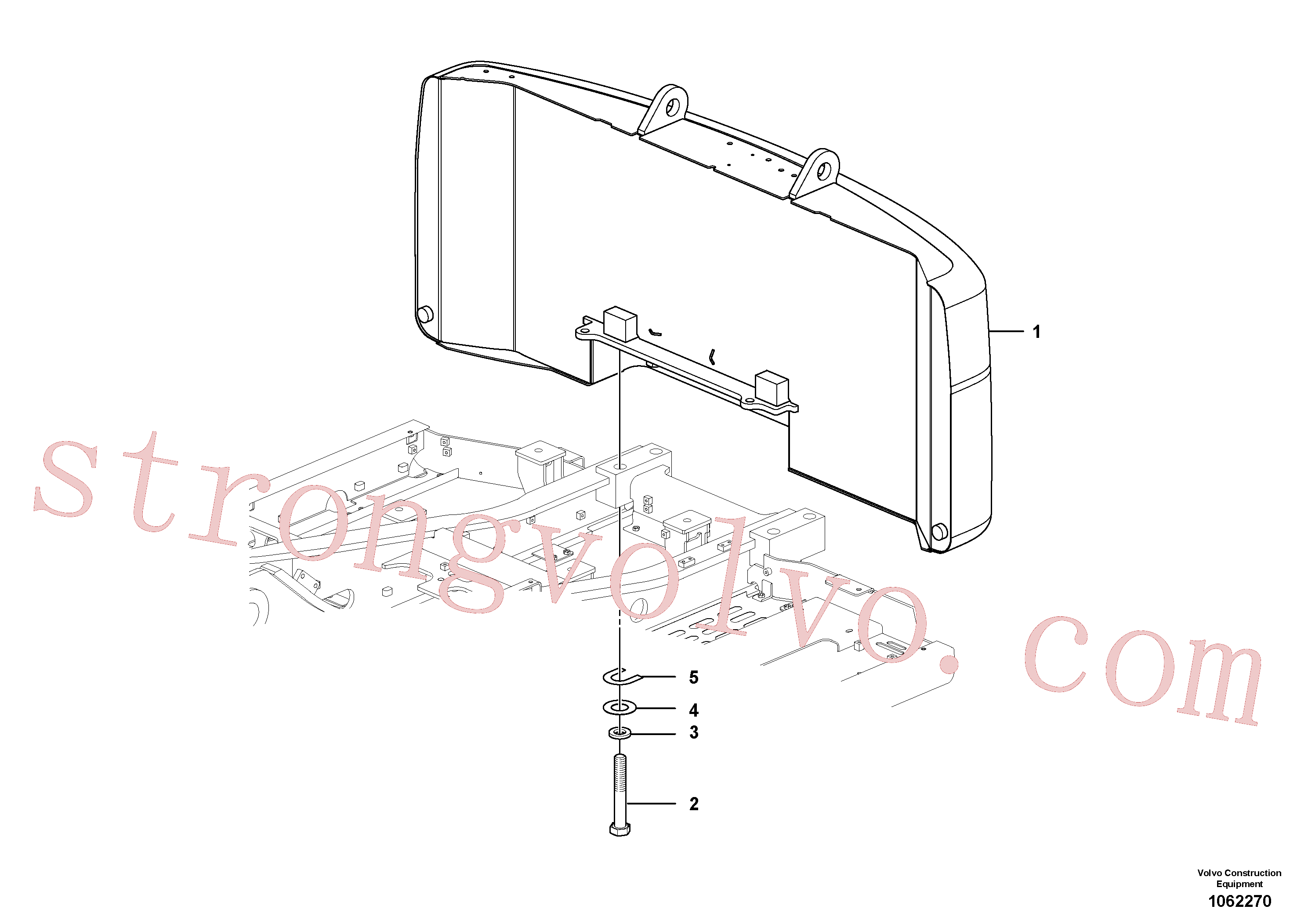 Atacado VOE992995 Parafuso sextavado Volvo escavadeira