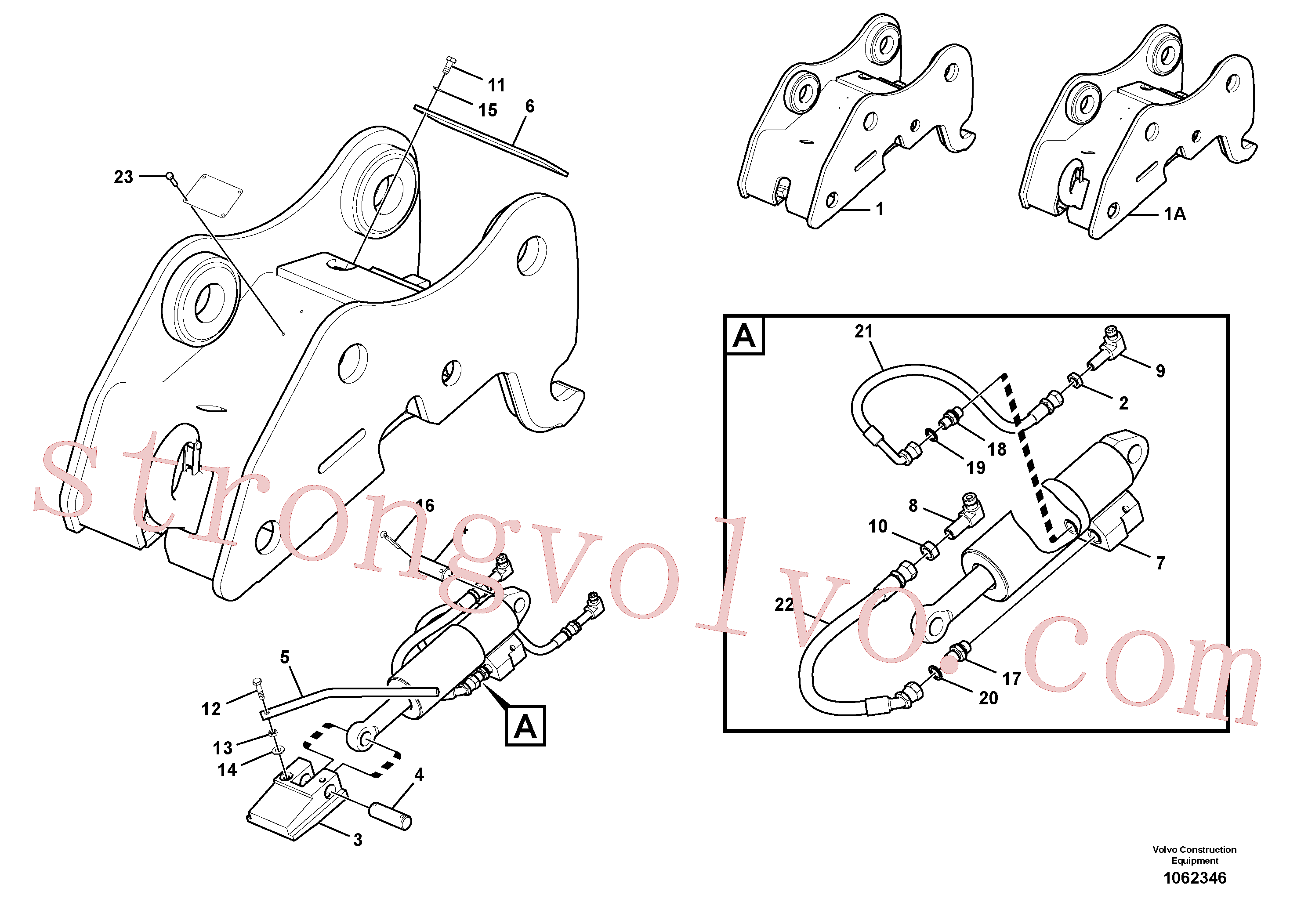 Atacado SA8240-03770 Rebite Volvo escavadeira