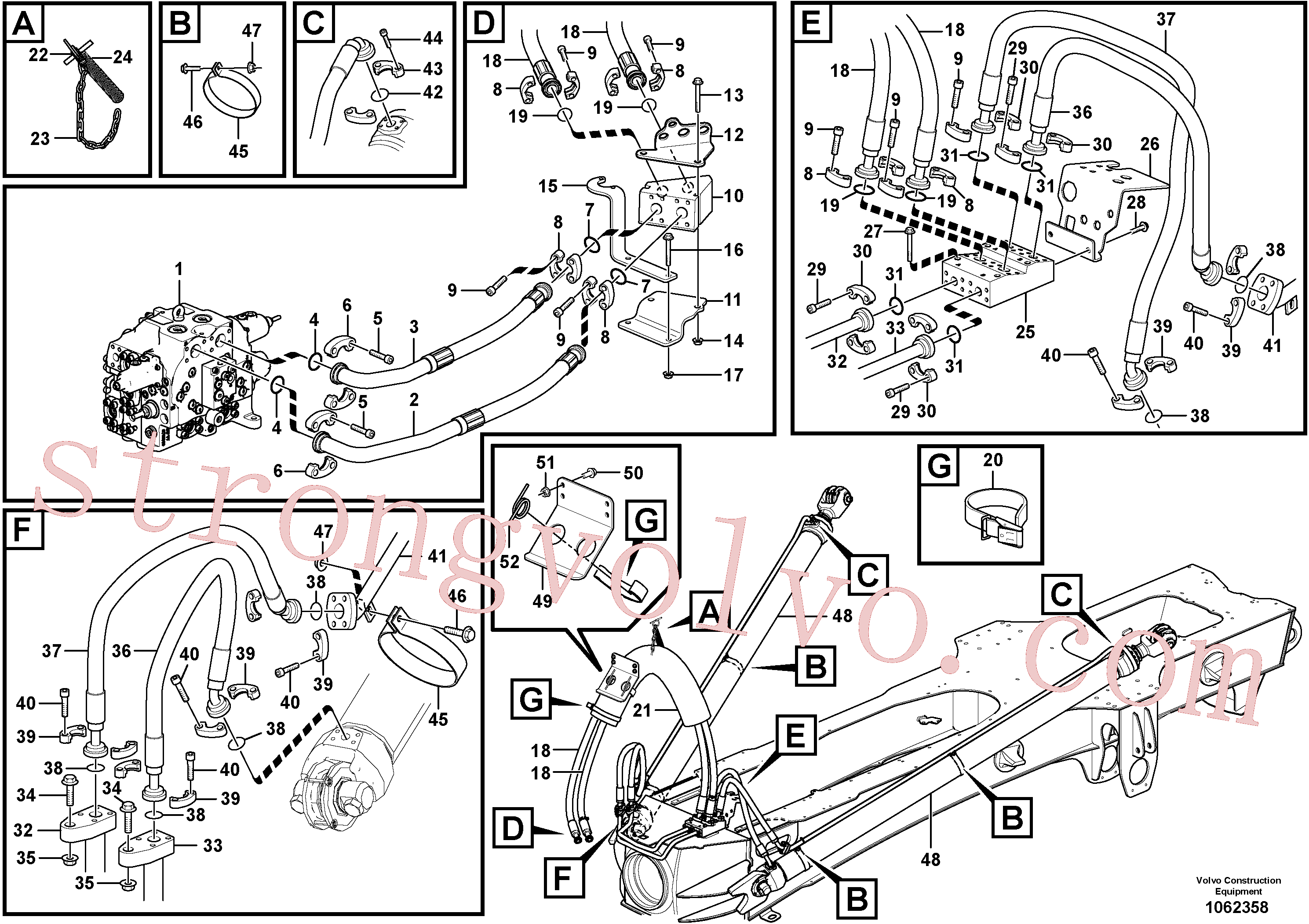 VOE13965188 Volvo Sistema de basculamento, unidade de carga(1062358 Montagem)