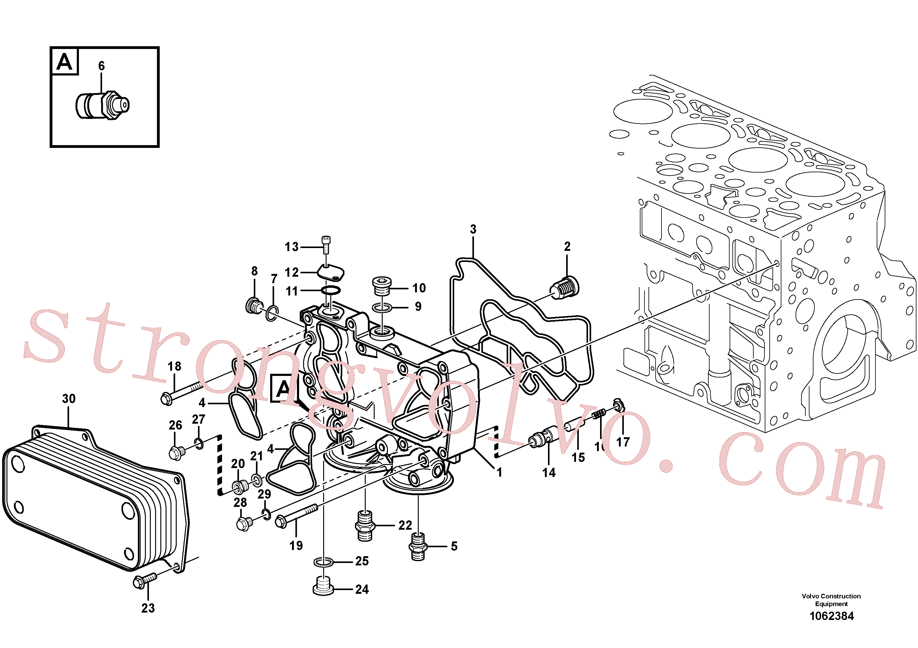 China Made VOE20459941 Bujão Volvo Acessórios para escavadeira