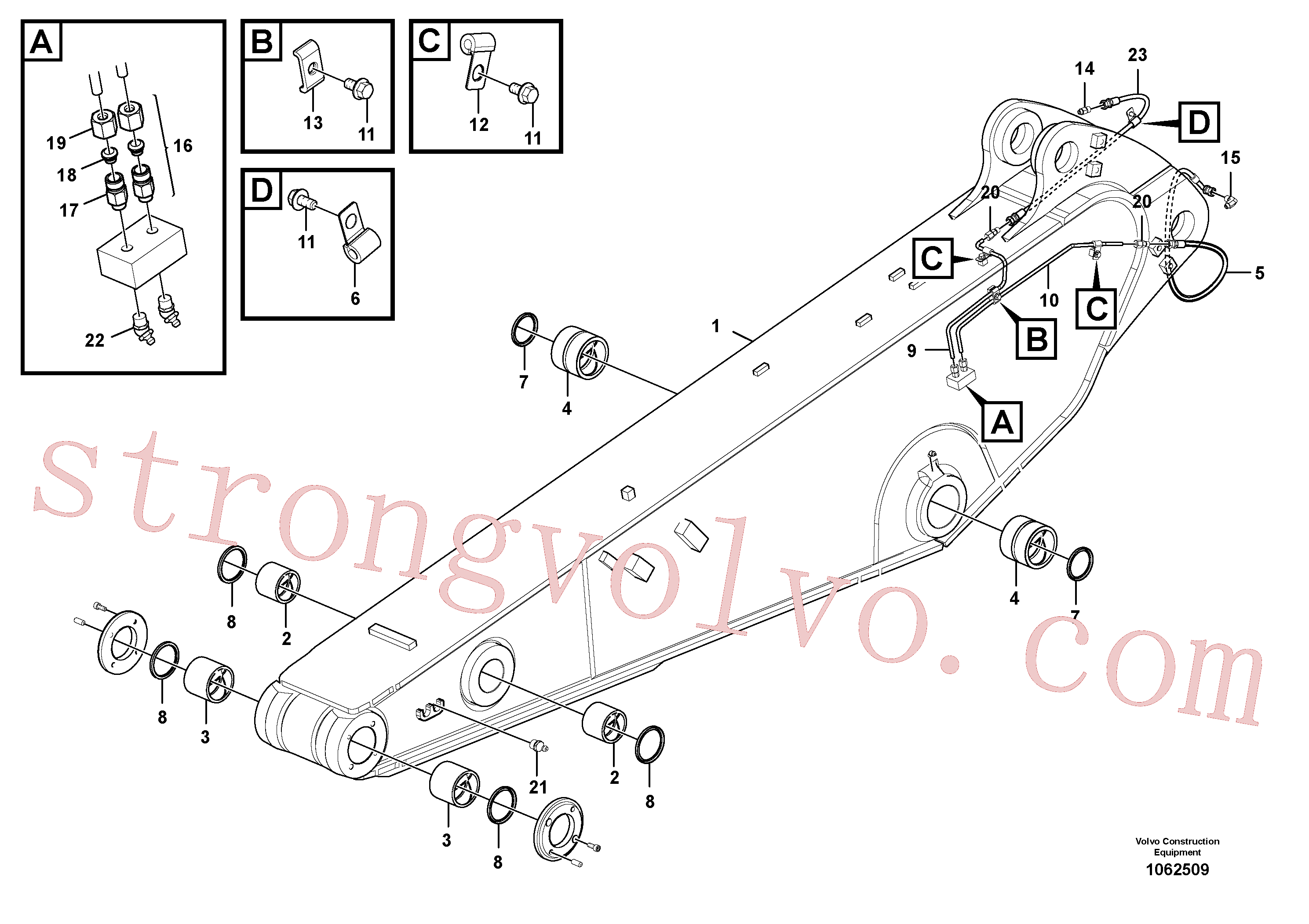 Volvo VOE14619666 Braço Volvo Acessórios para escavadeira
