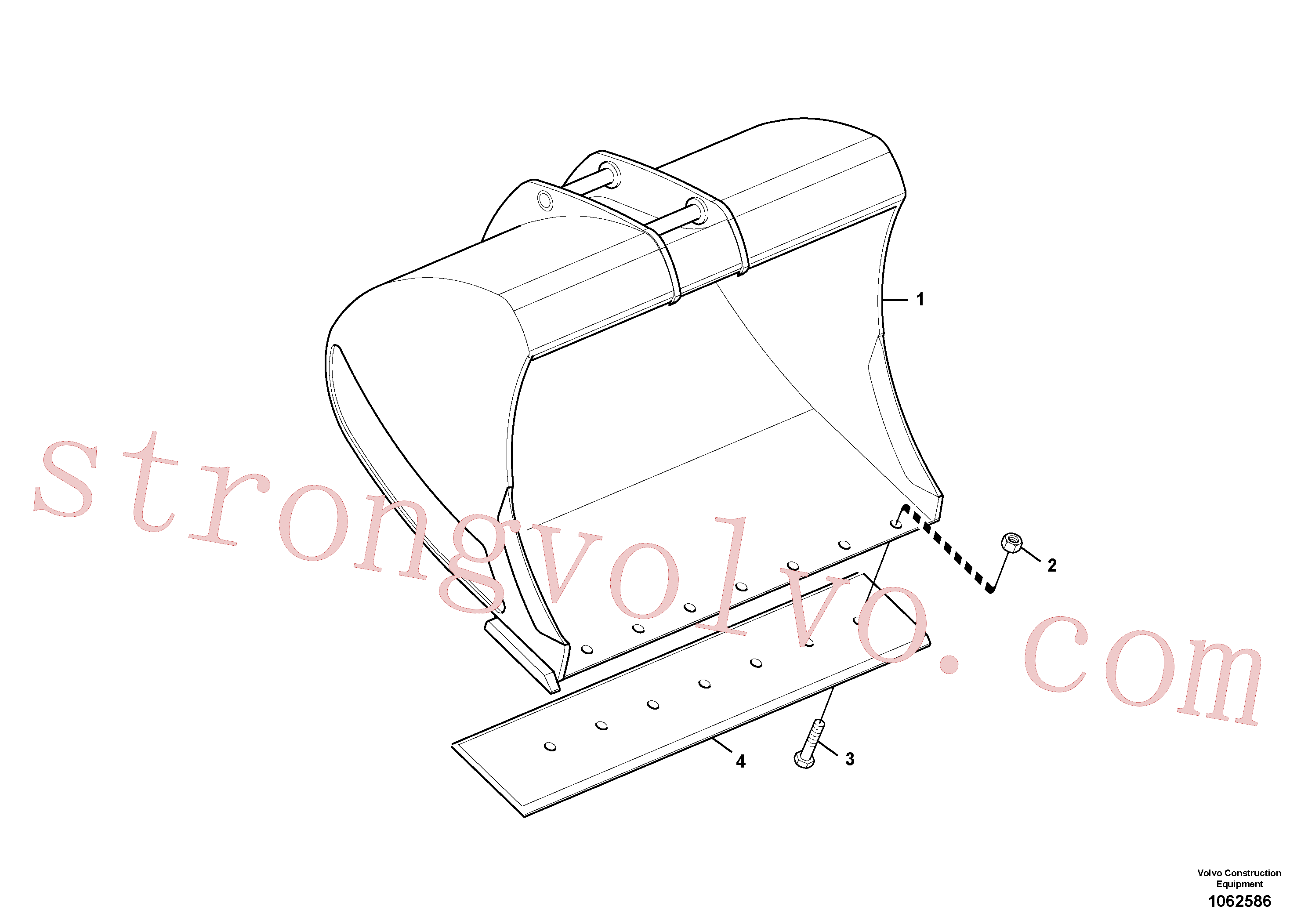 VOE14562919 Volvo Baldes para Quickfit (engate rápido)(1062586 Montagem)