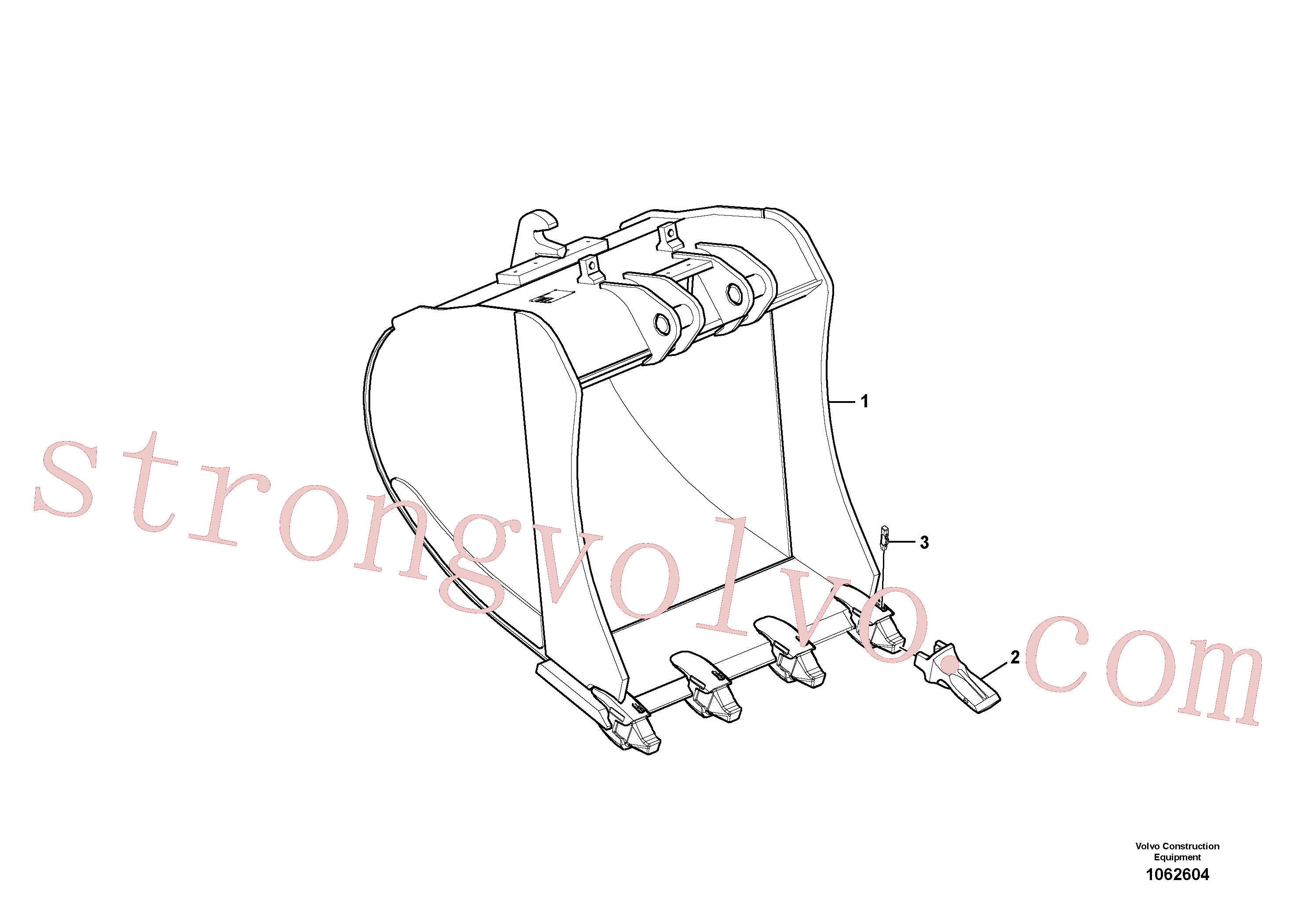 VOE14536259 Volvo Balde(1062604 Montagem)