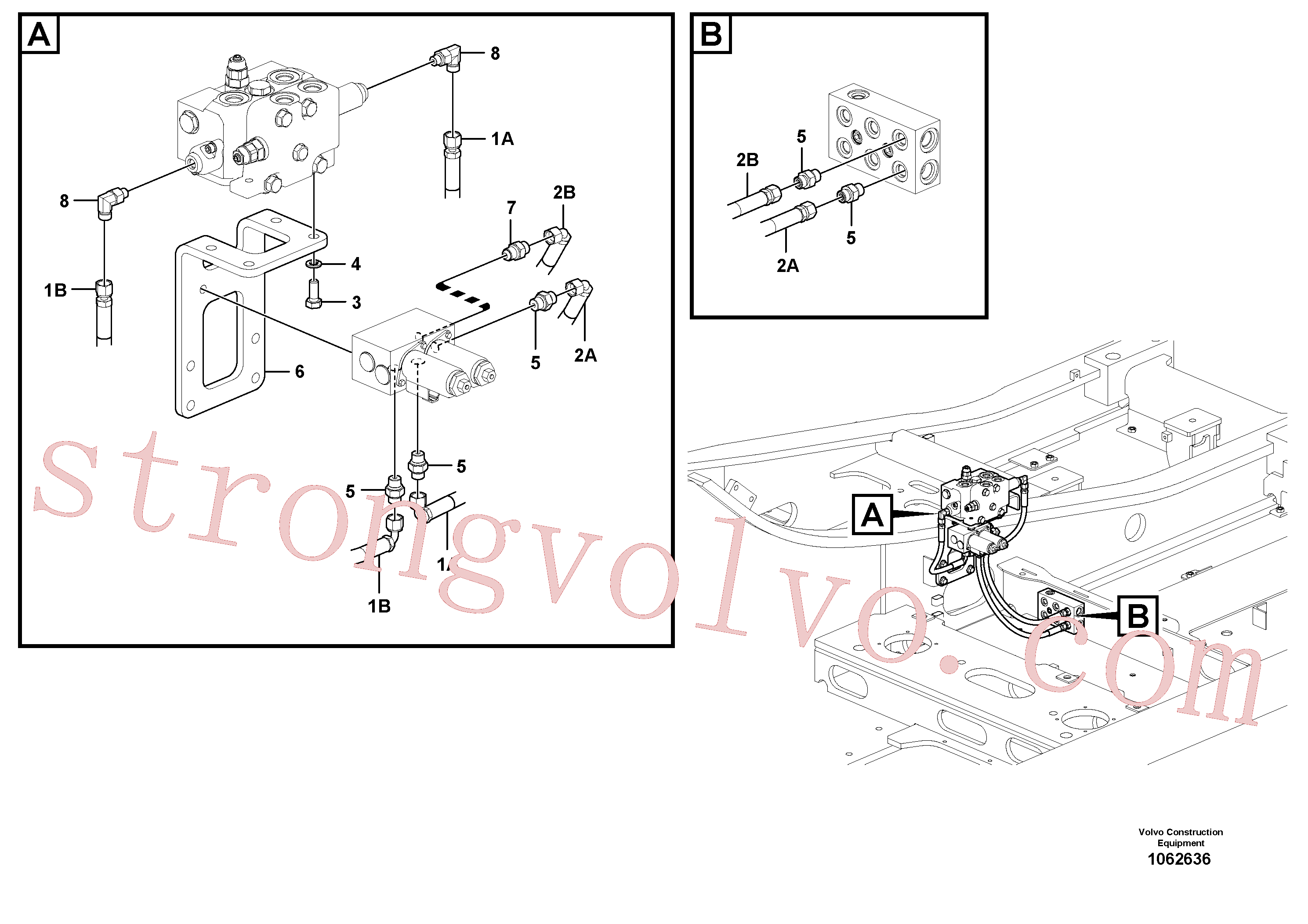 Volvo Acessórios para escavadeira VOE14626328 Suporte Acessórios