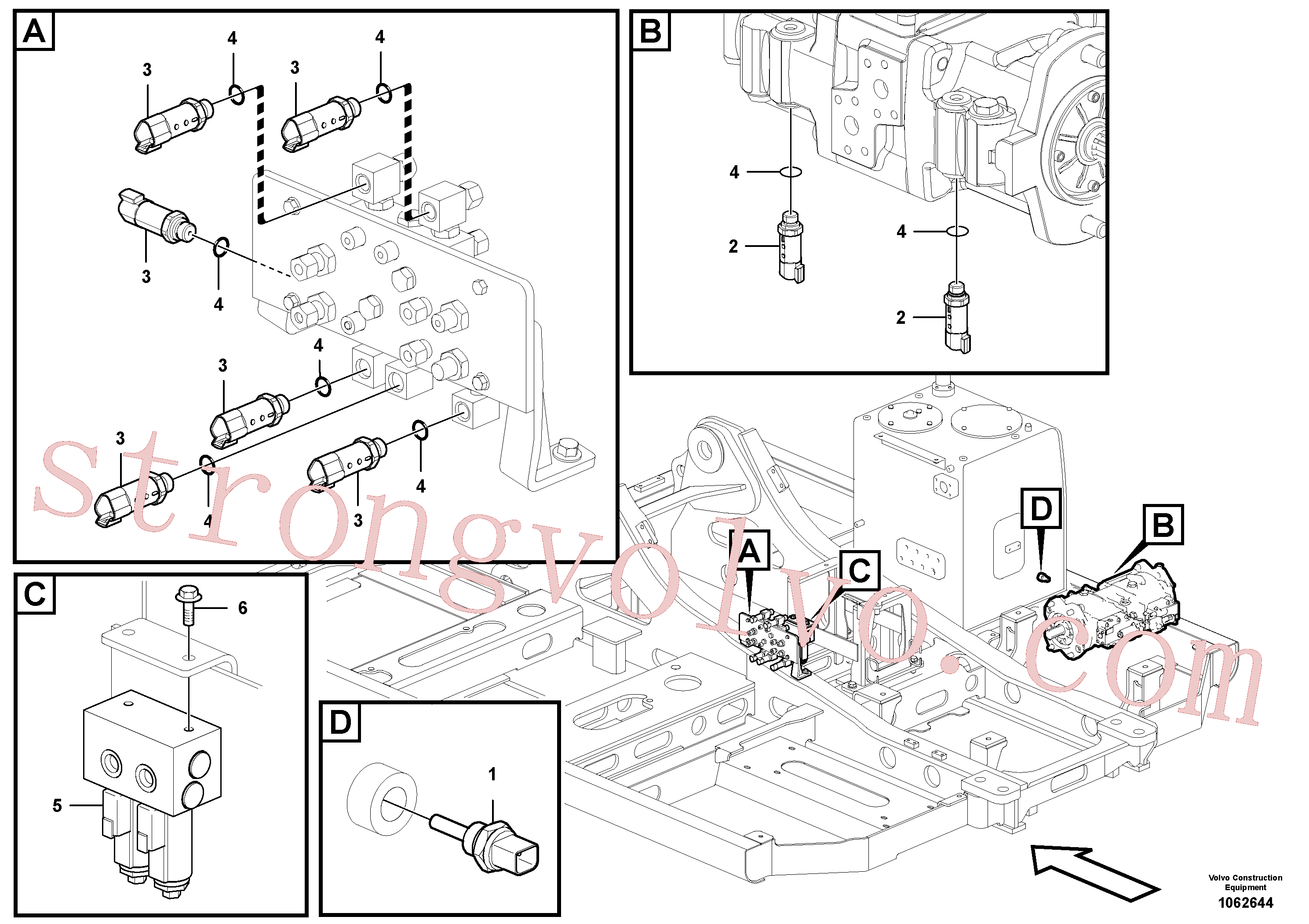 VOE14560161 Volvo Sensor eléctrico(1062644 Montagem)