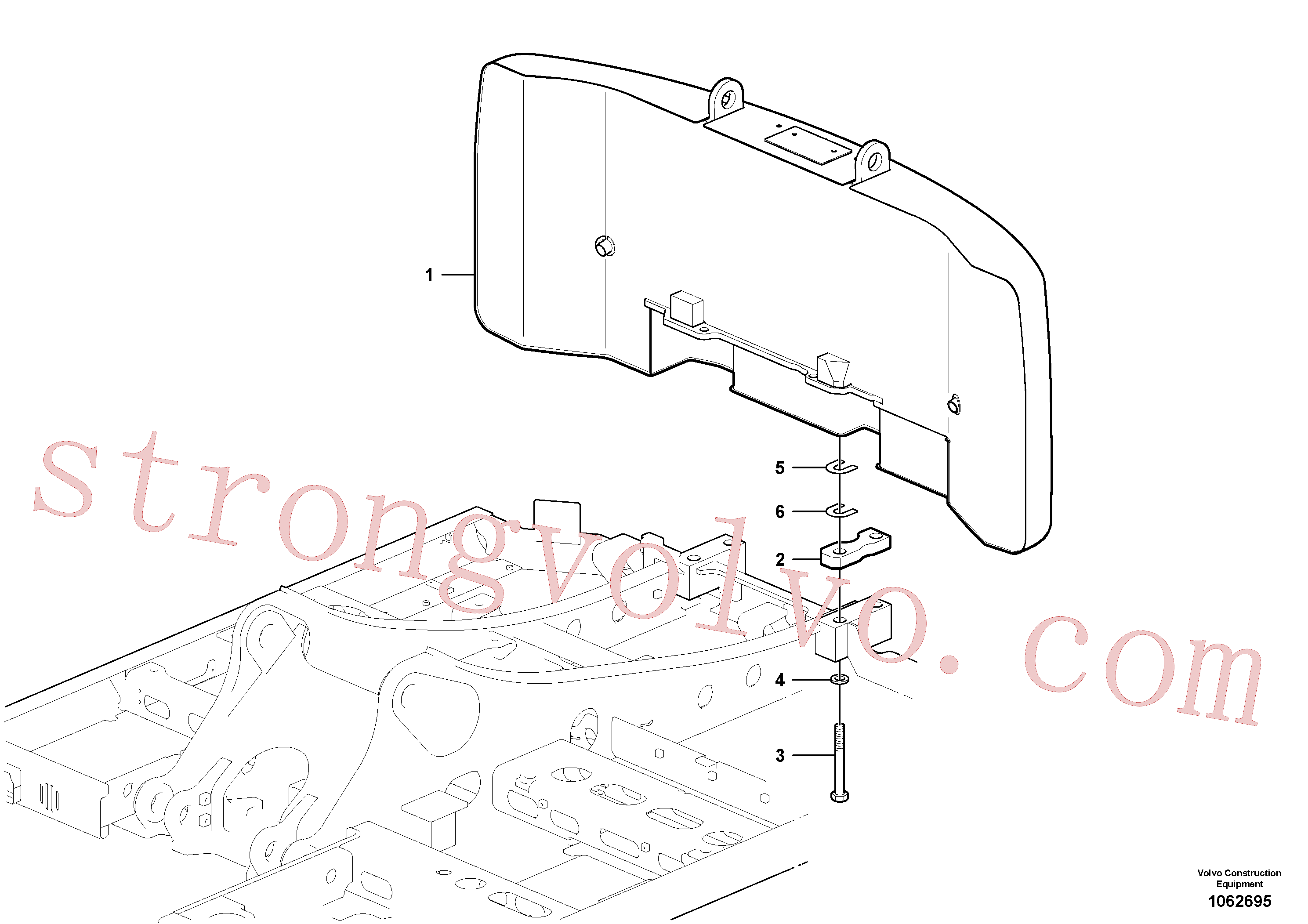 VOE992051 Volvo Contrapesos(1062695 Montagem)