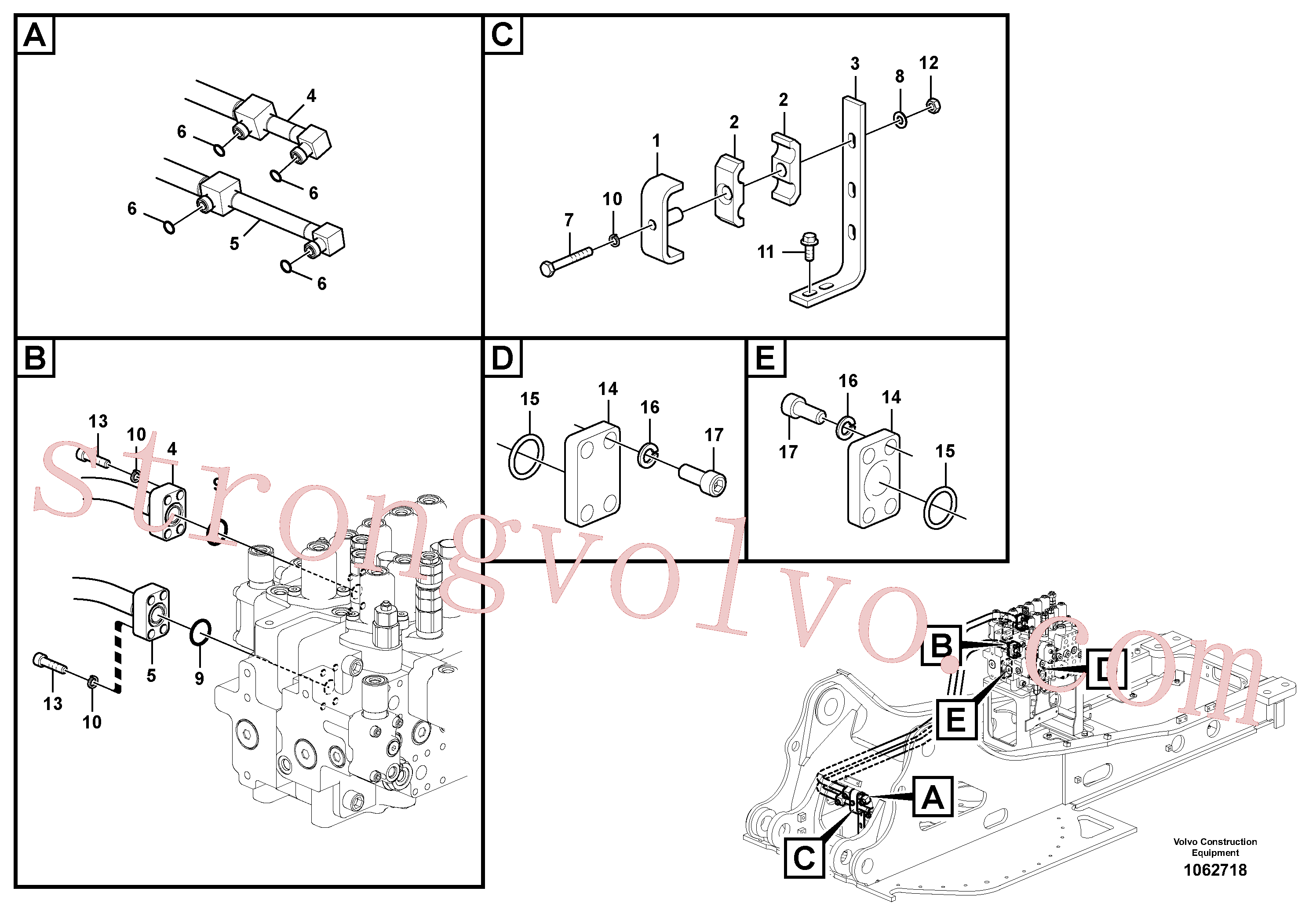 SA992040 Washer Volvo escavadeira
