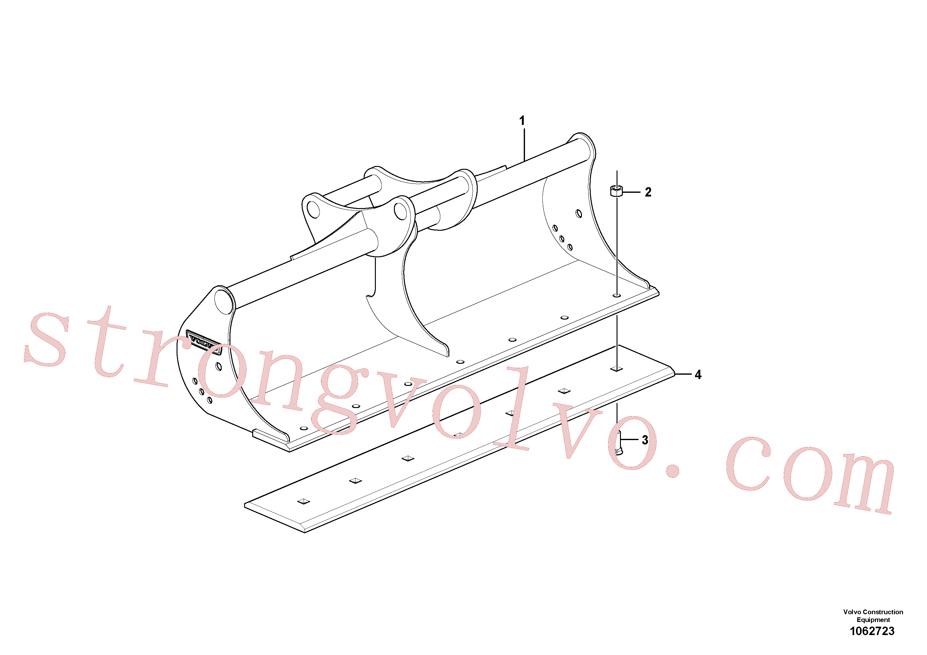 VOE14562919 Volvo Baldes para Quickfit (engate rápido)(1062723 Montagem)