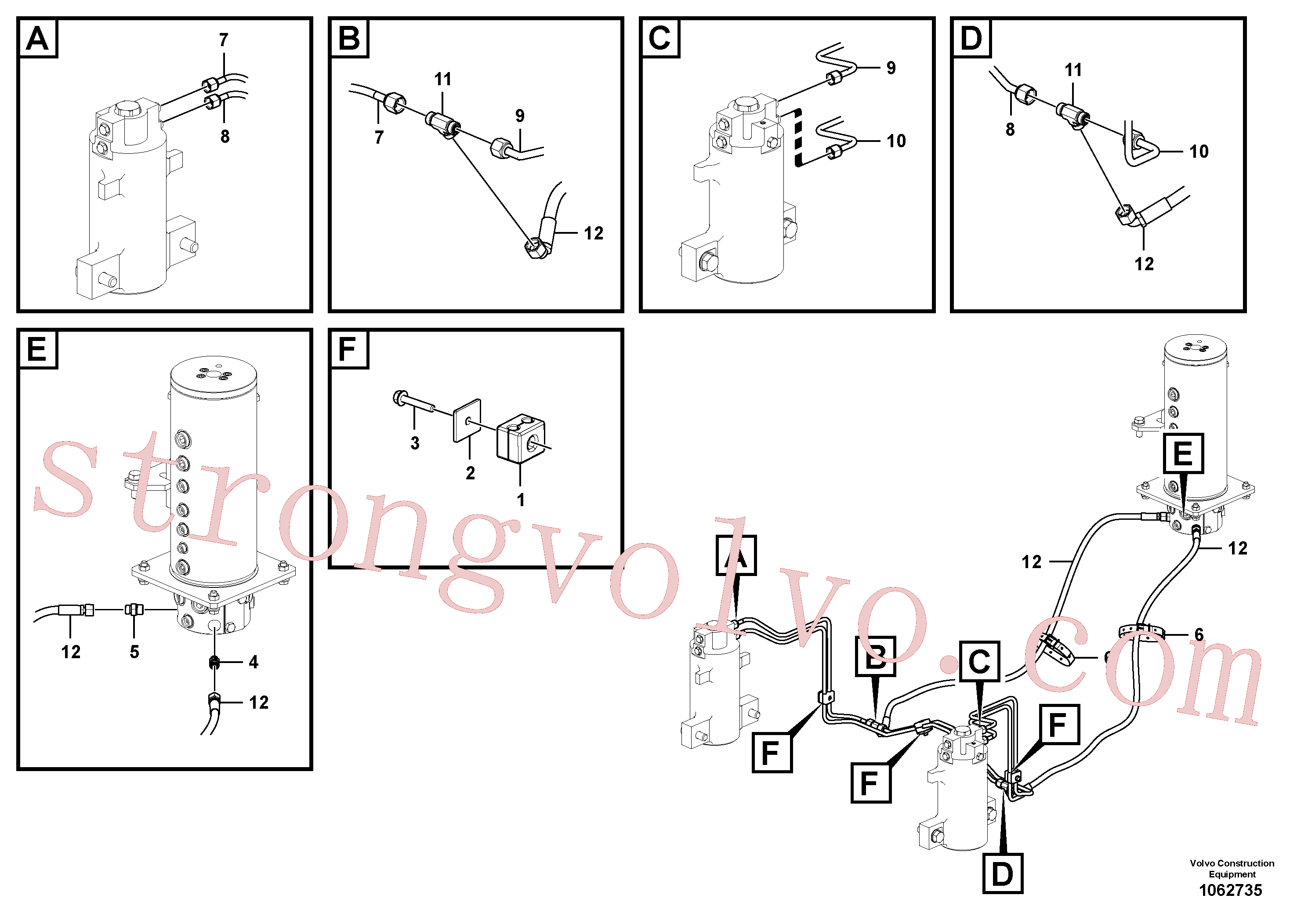 VOE13933985 Volvo Sistema oscilante(1062735 Montagem)