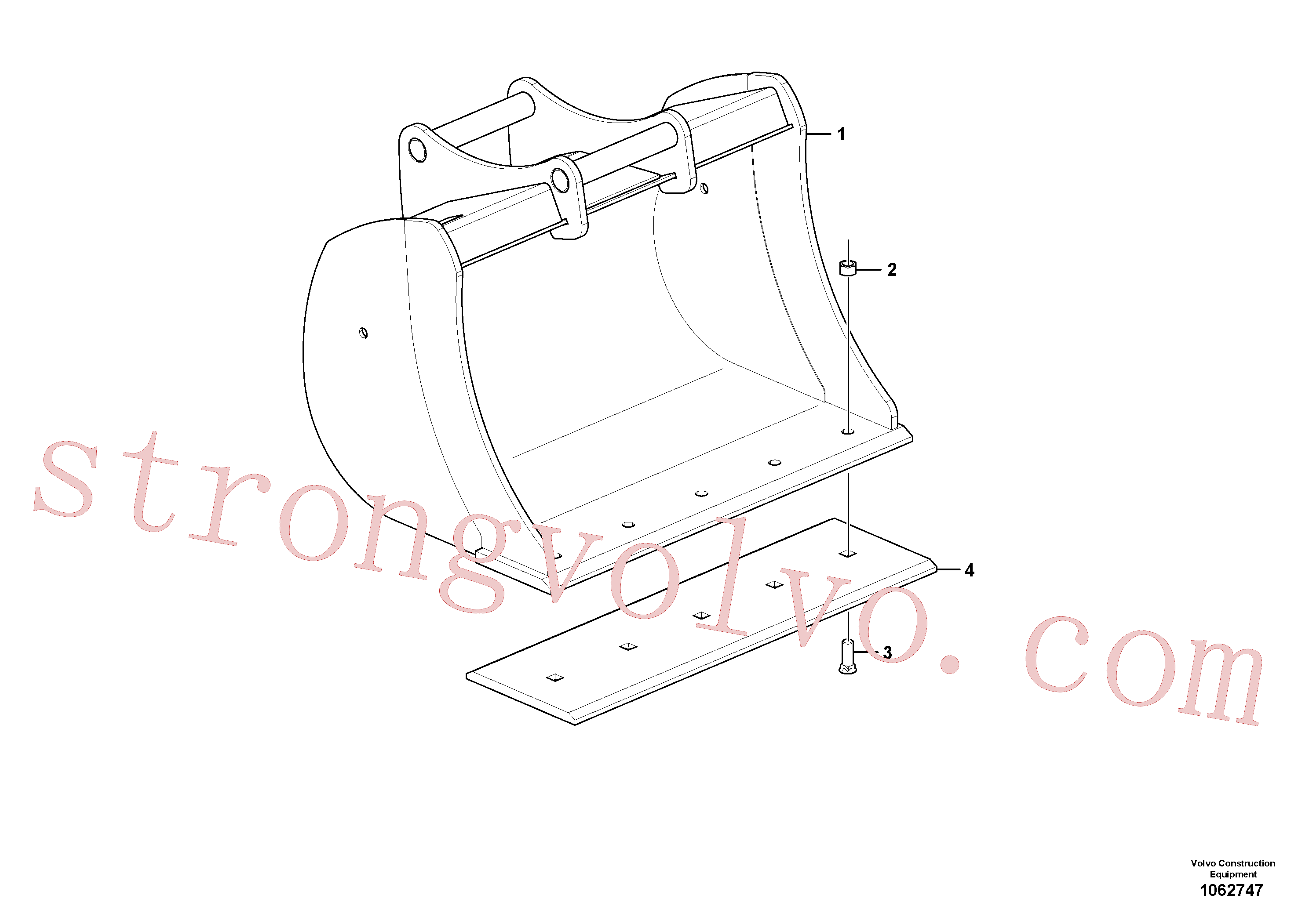 China Made VOE14562919 Parafuso Volvo Acessórios para escavadeira