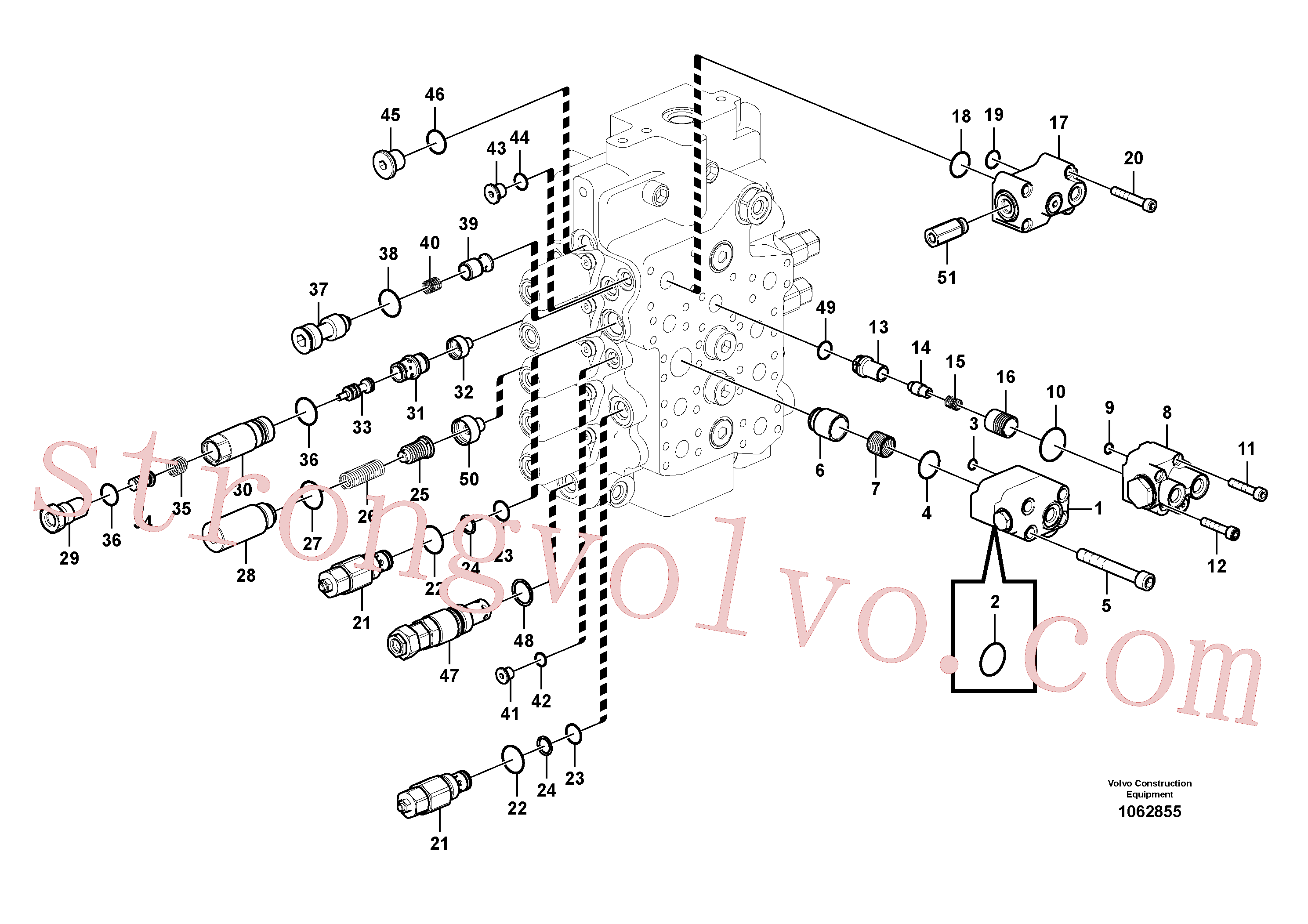 SA9511-12028 Volvo Válvula mestra de comando(1062855 Montagem)