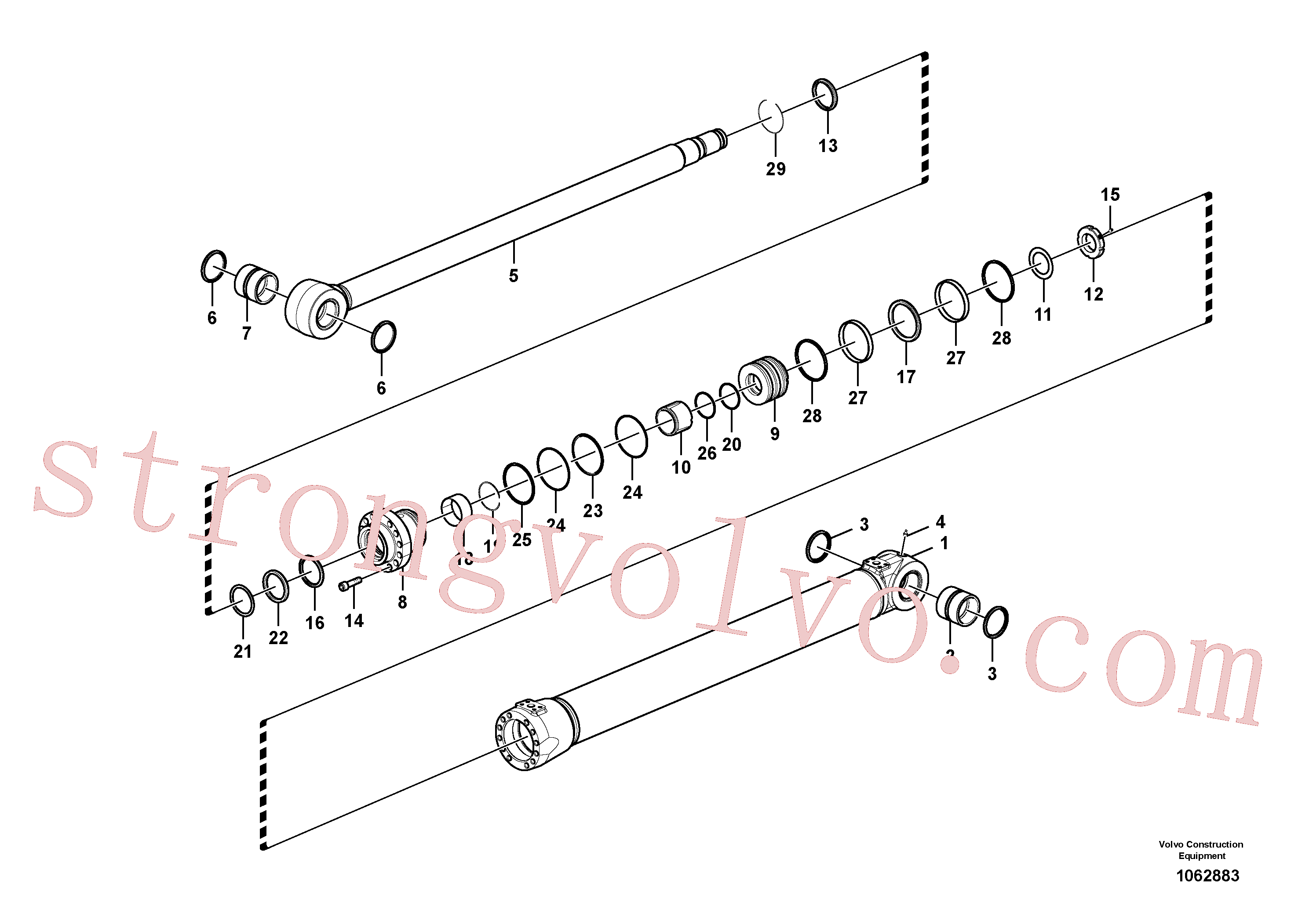 VOE14555229 Piston Volvo escavadeira