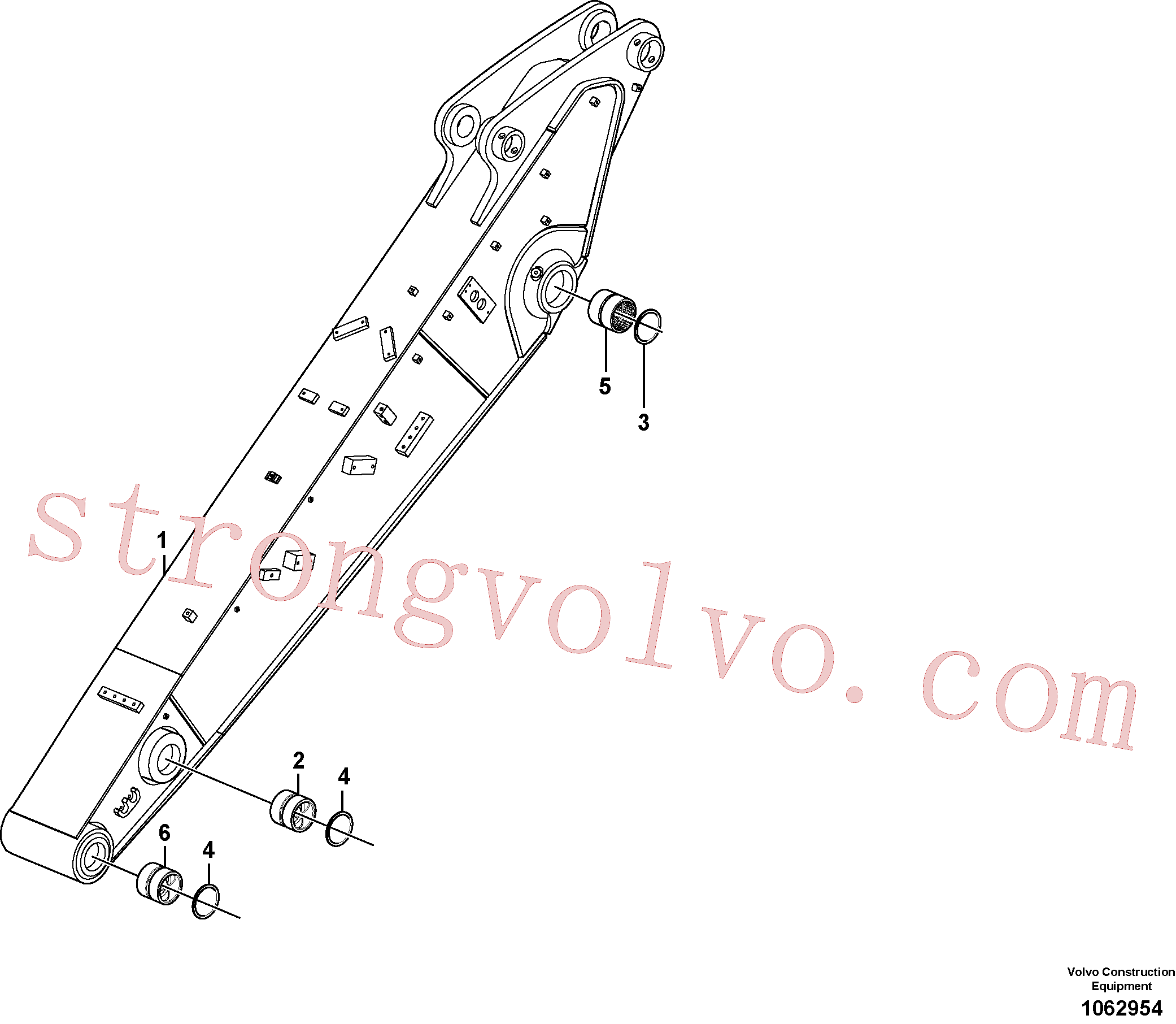 China Made VOE14560201 Vedação Volvo Acessórios para escavadeira