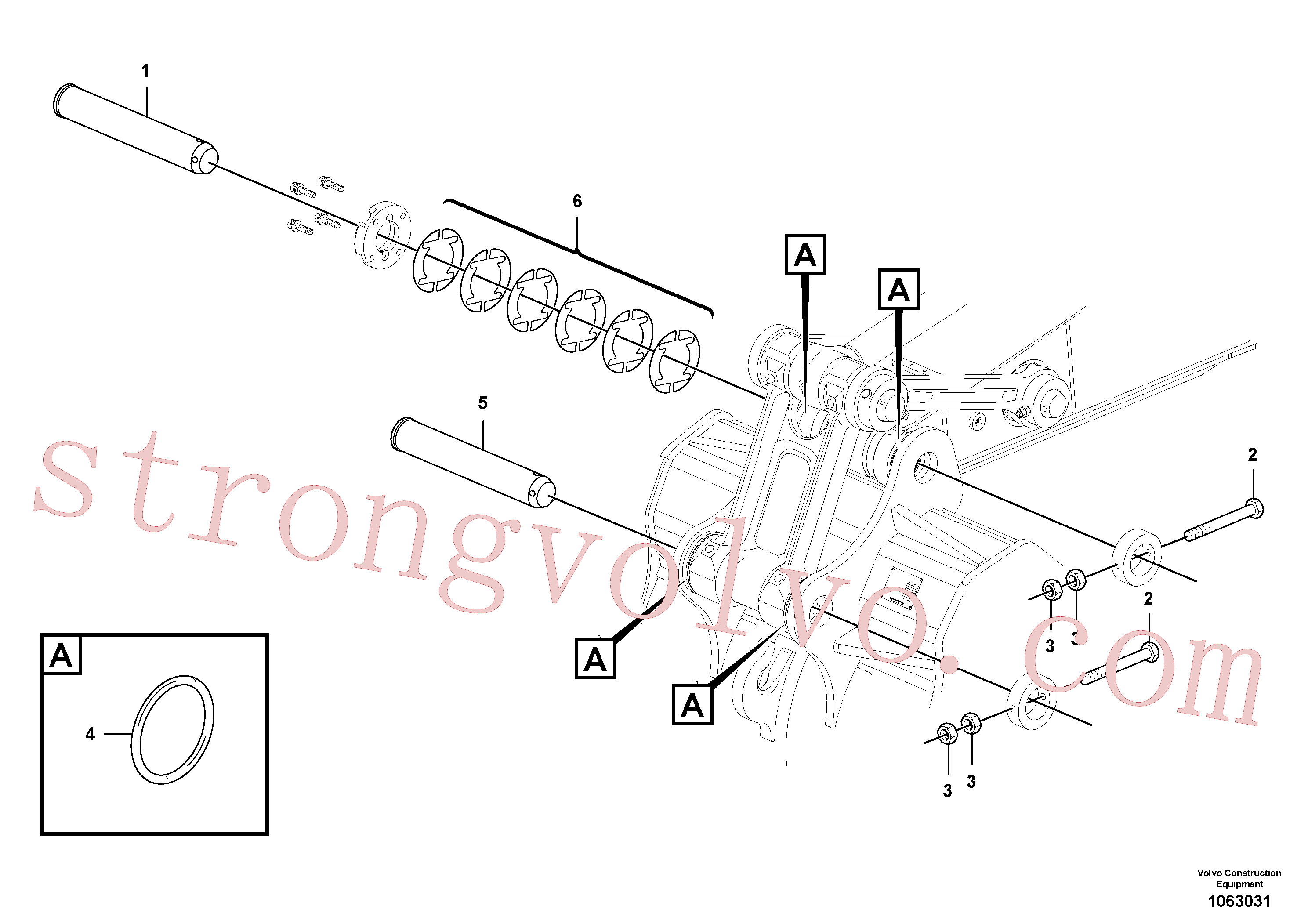 SA1172-03260 Volvo Tirantes ao balde(1063031 Montagem)