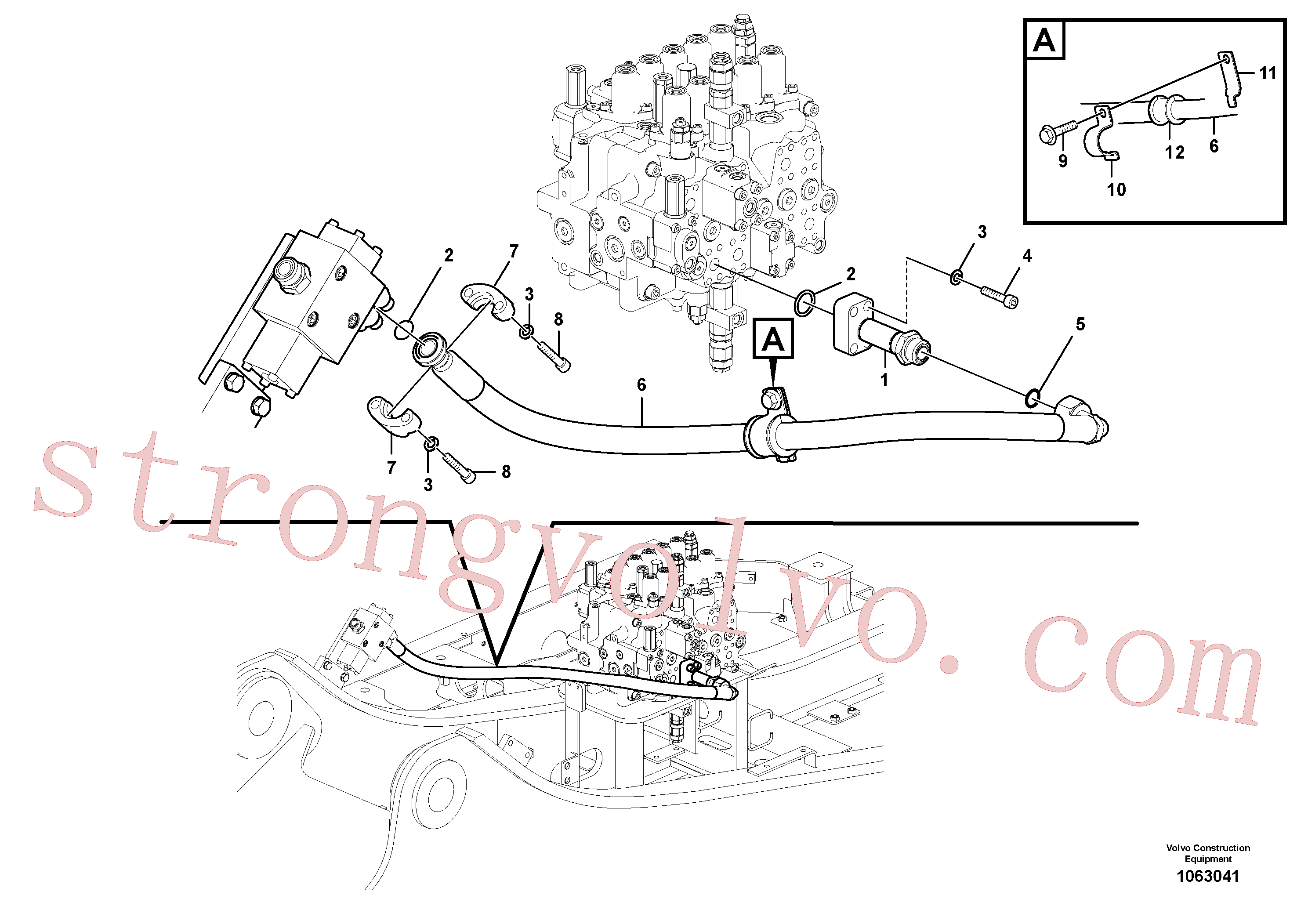 Atacado VOE14553476 Clipe Volvo escavadeira