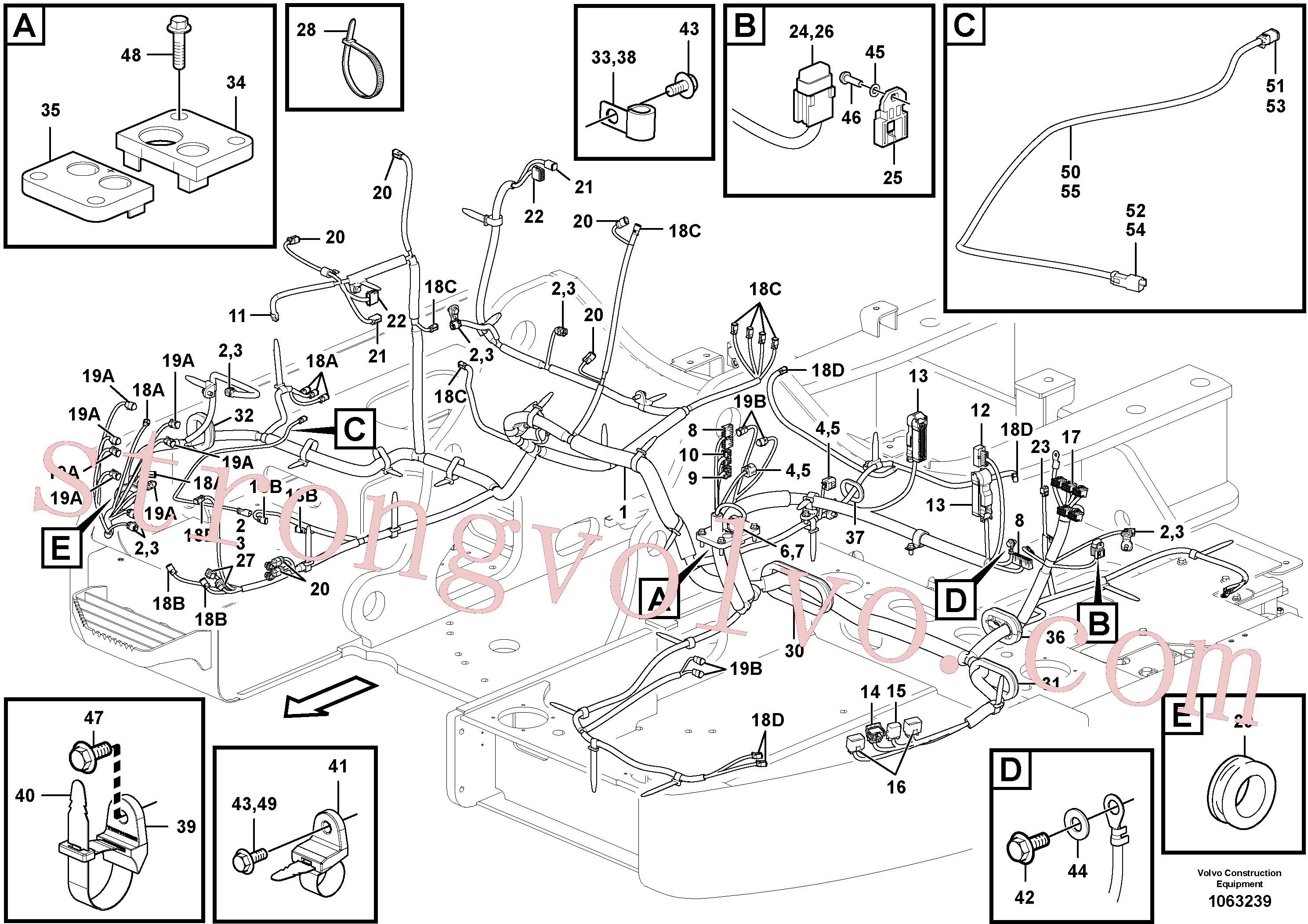 VOE14514580 Volvo Cablagem principal(1063239 Montagem)