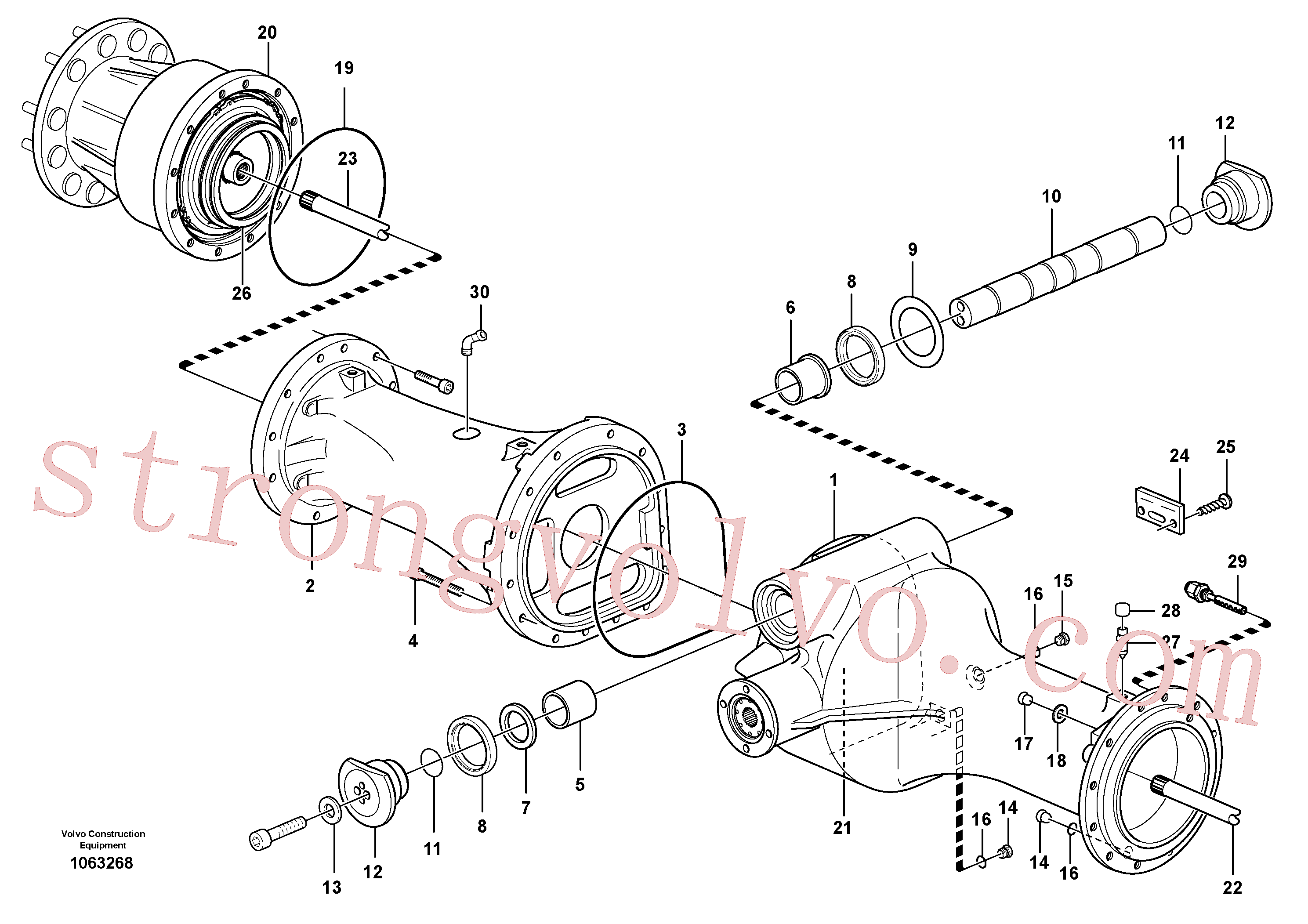 Volvo Montagem VOE11168066 Diferencial Acessórios