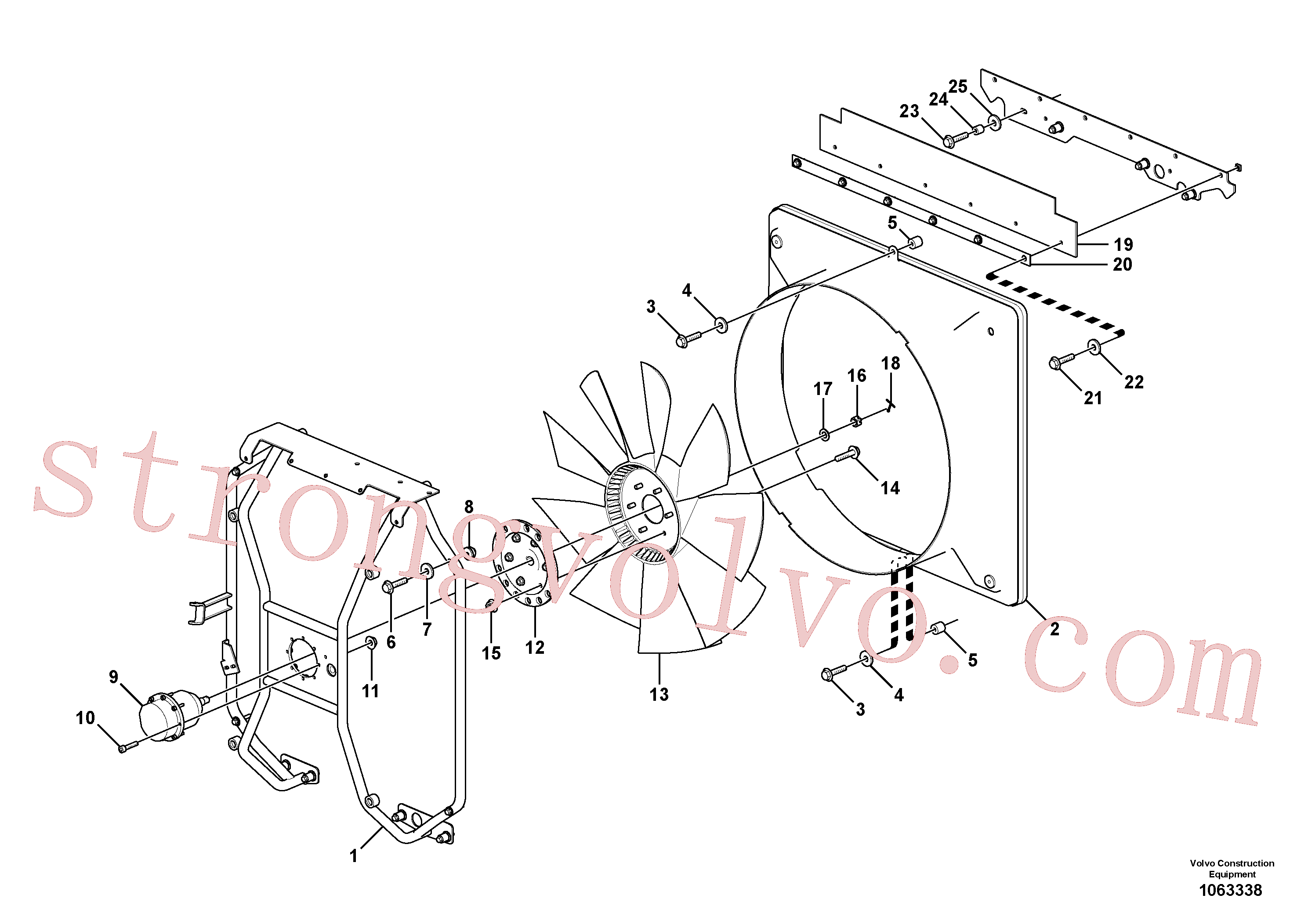Volvo VOE959207 Parafuso soquete sext Volvo Acessórios para escavadeira
