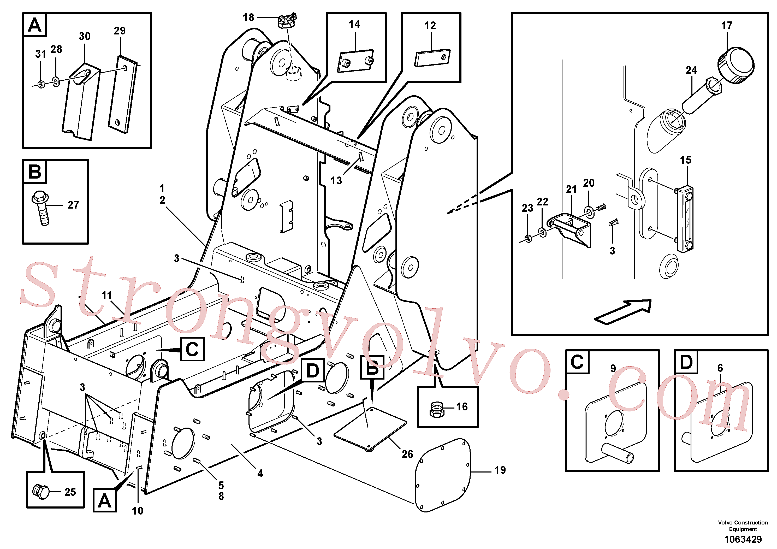 VOE4785480 Placa de solda Inscreva-se para Volvo Acessórios para escavadeira