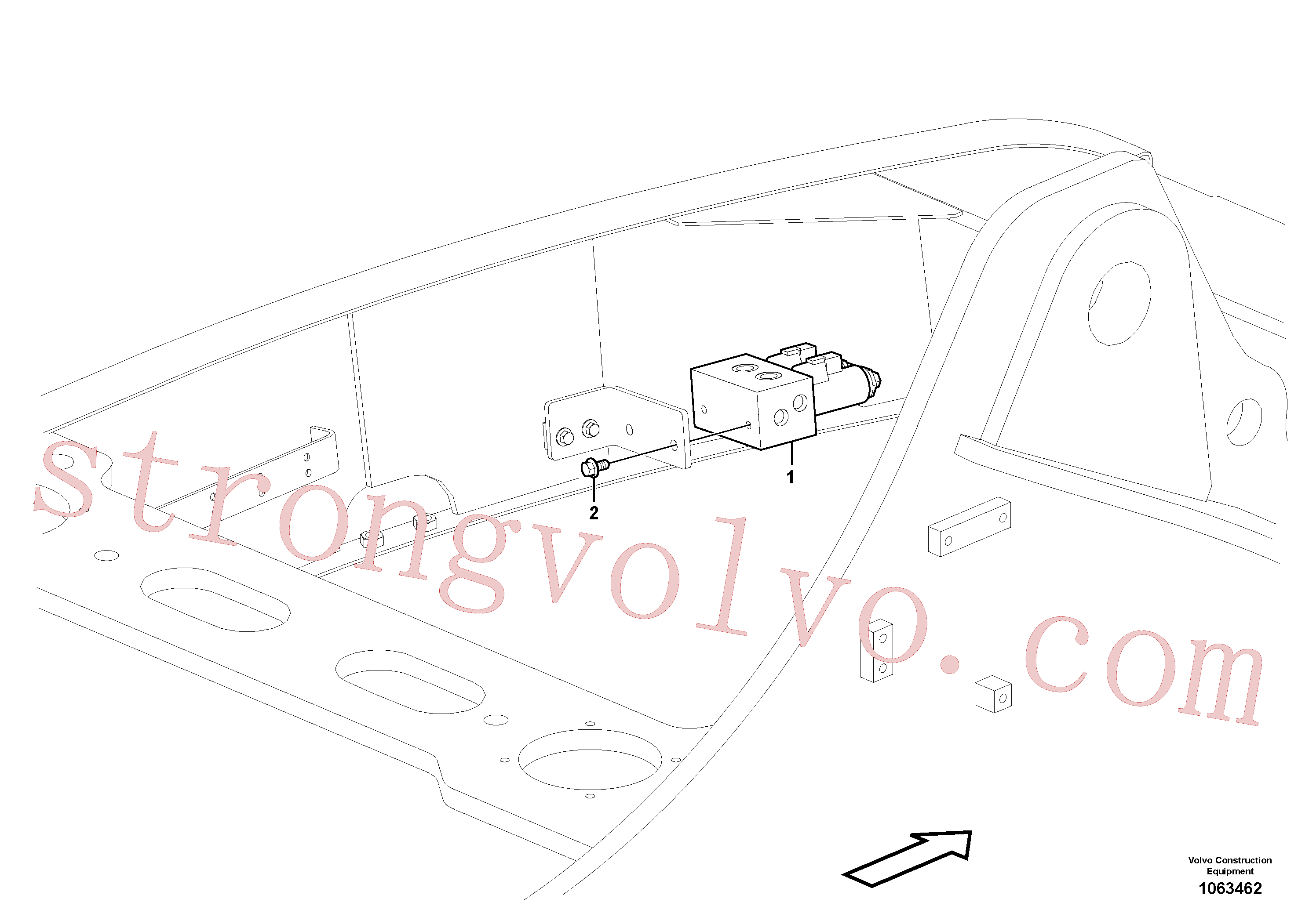 Volvo Acessórios para escavadeira VOE14552608 Válvula Acessórios