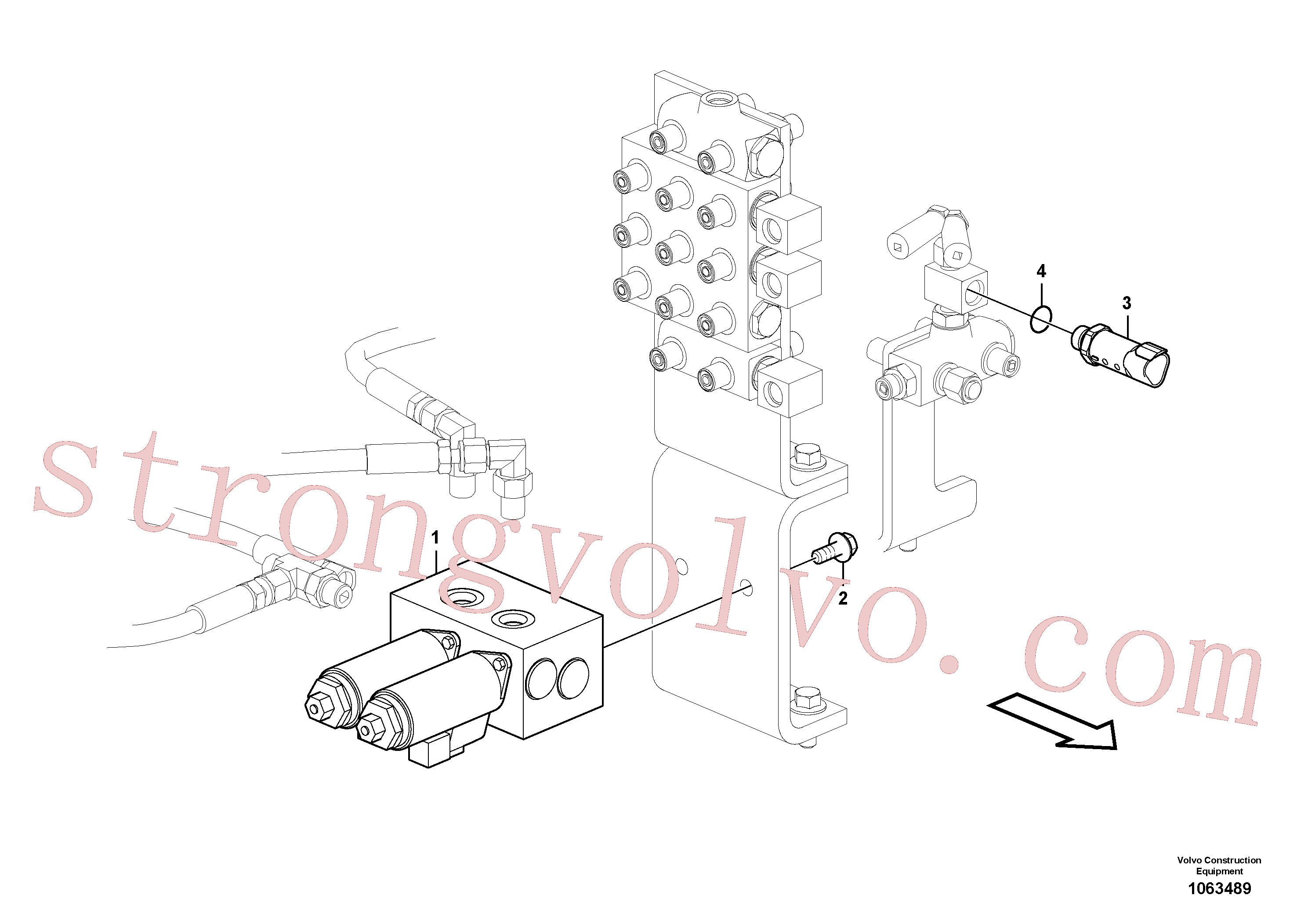 VOE17252661 Volvo Unidade electrónica.(1063489 Montagem)