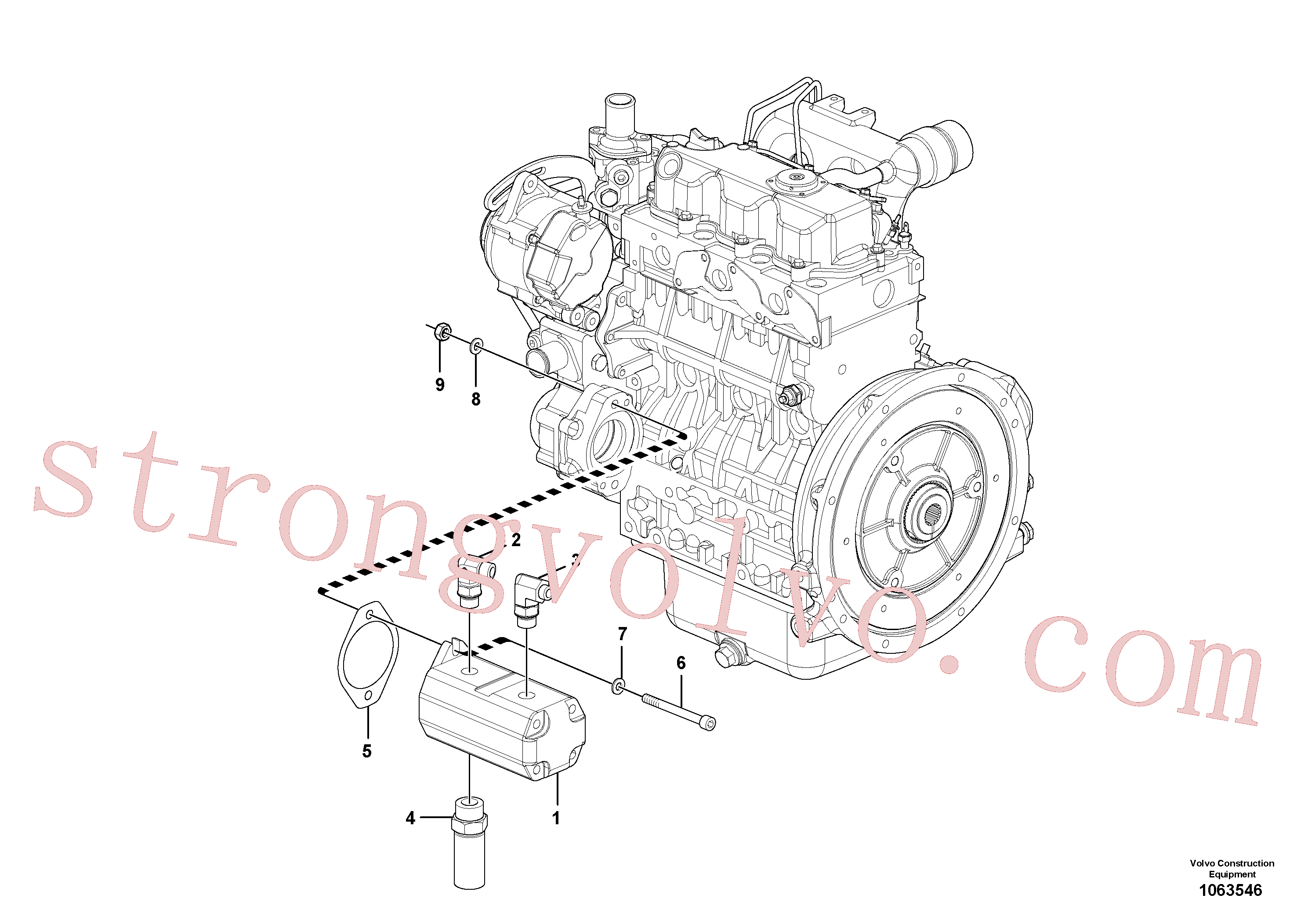 VOE935073 Volvo Conjunto de vibração/bomba da direcção(1063546 Montagem)