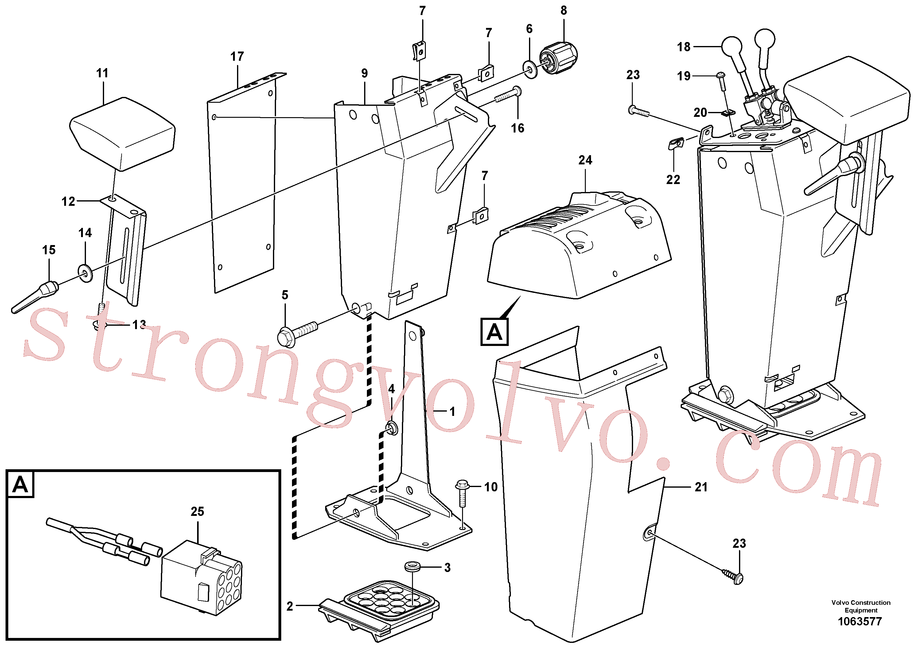 VOE13949867 Volvo Cobertura para válvulas servomotoras(1063577 Montagem)