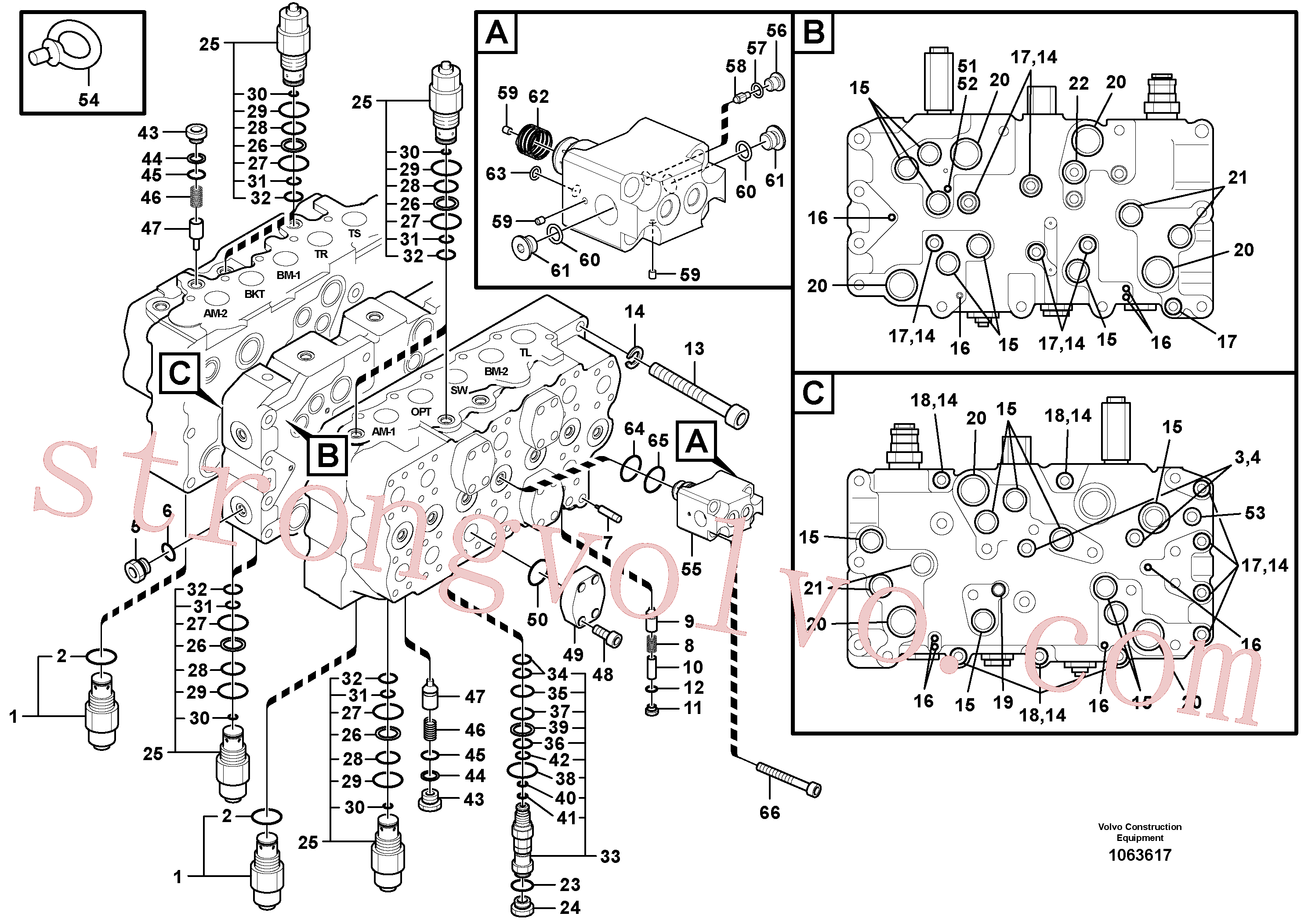 Volvo Montagem VOE14596236 Soquete estrangulador Acessórios